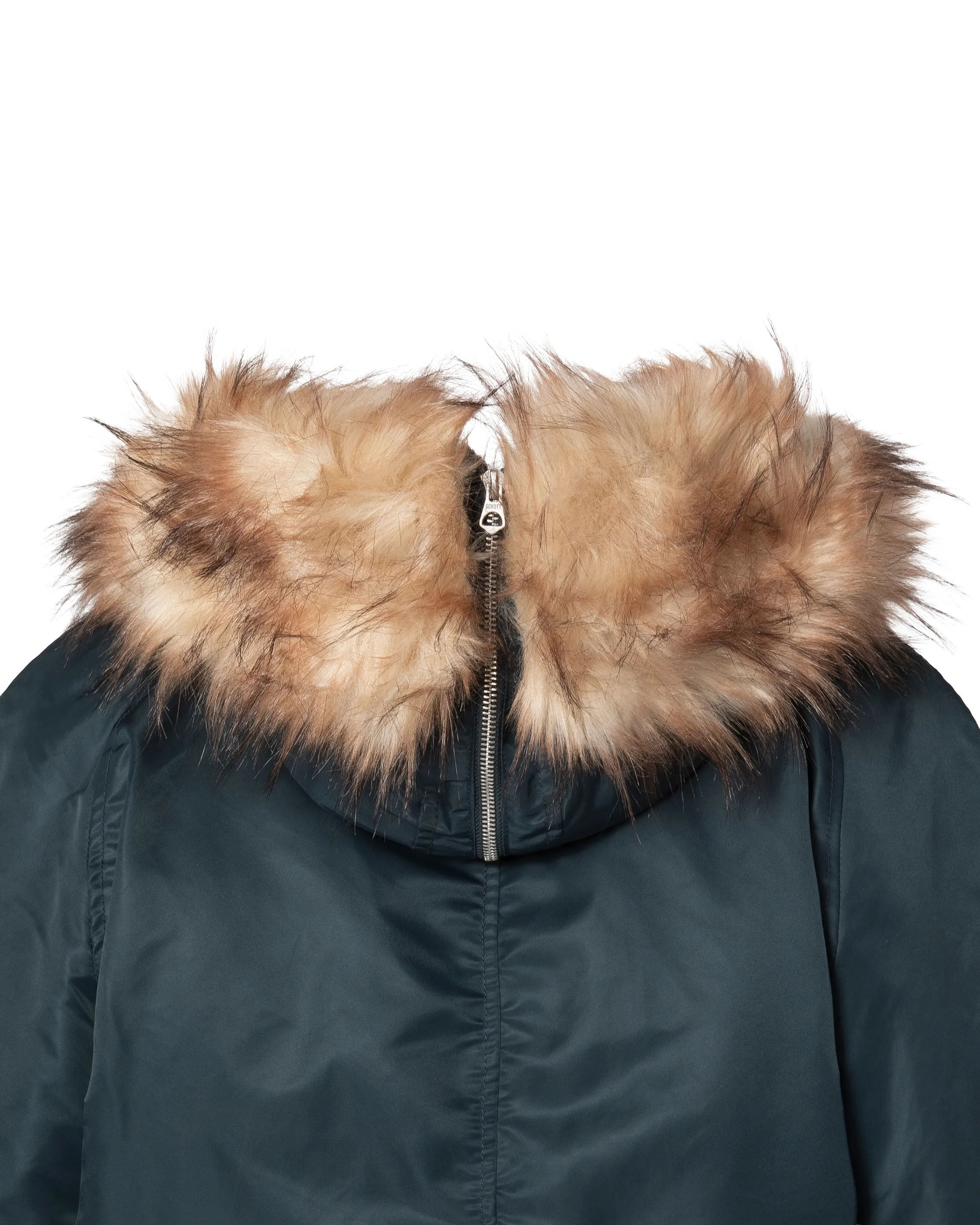 Chaqueta snorkel N2B azul marino con capucha, corte oversize-8