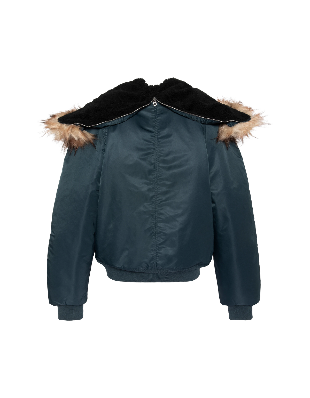 Chaqueta snorkel N2B azul marino con capucha, corte oversize