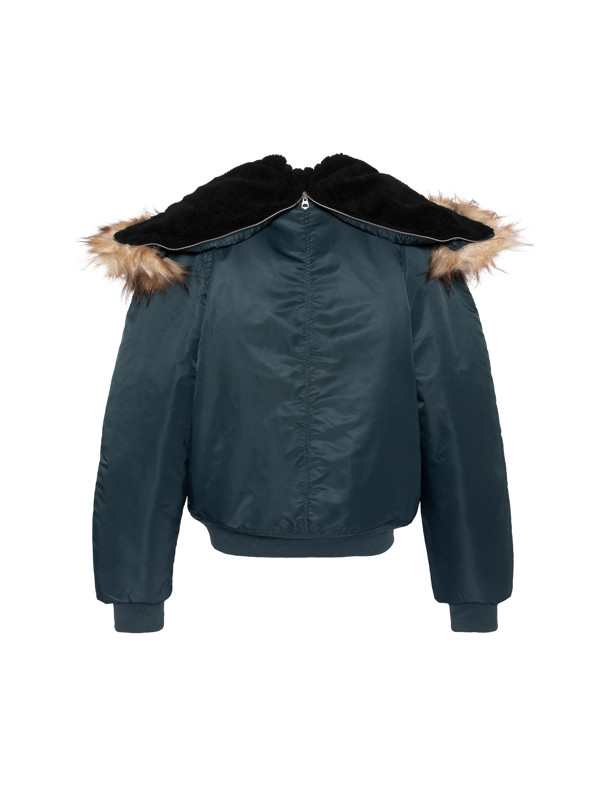 Chaqueta snorkel N2B azul marino con capucha, corte oversize-9