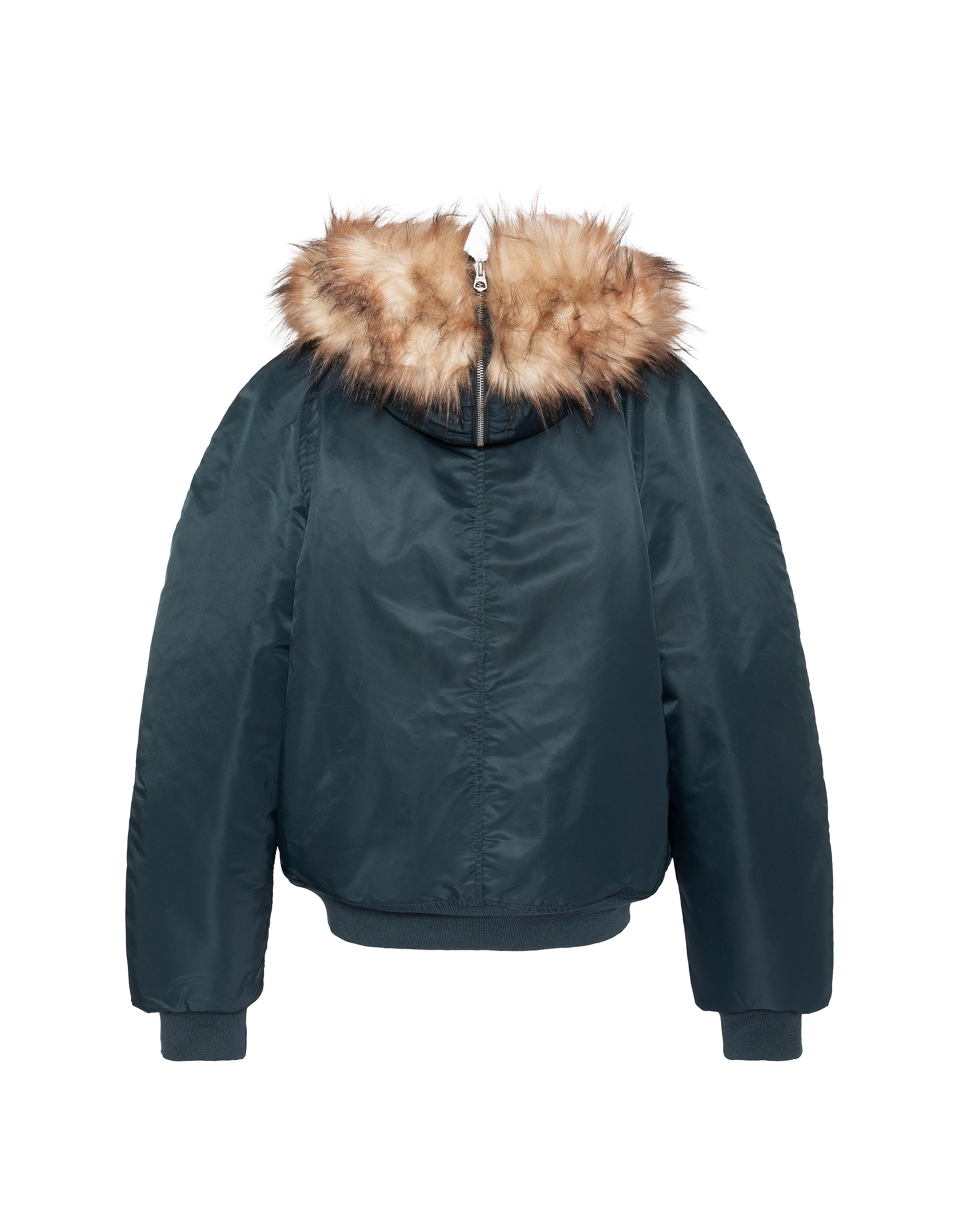 Chaqueta snorkel N2B azul marino con capucha, corte oversize-2