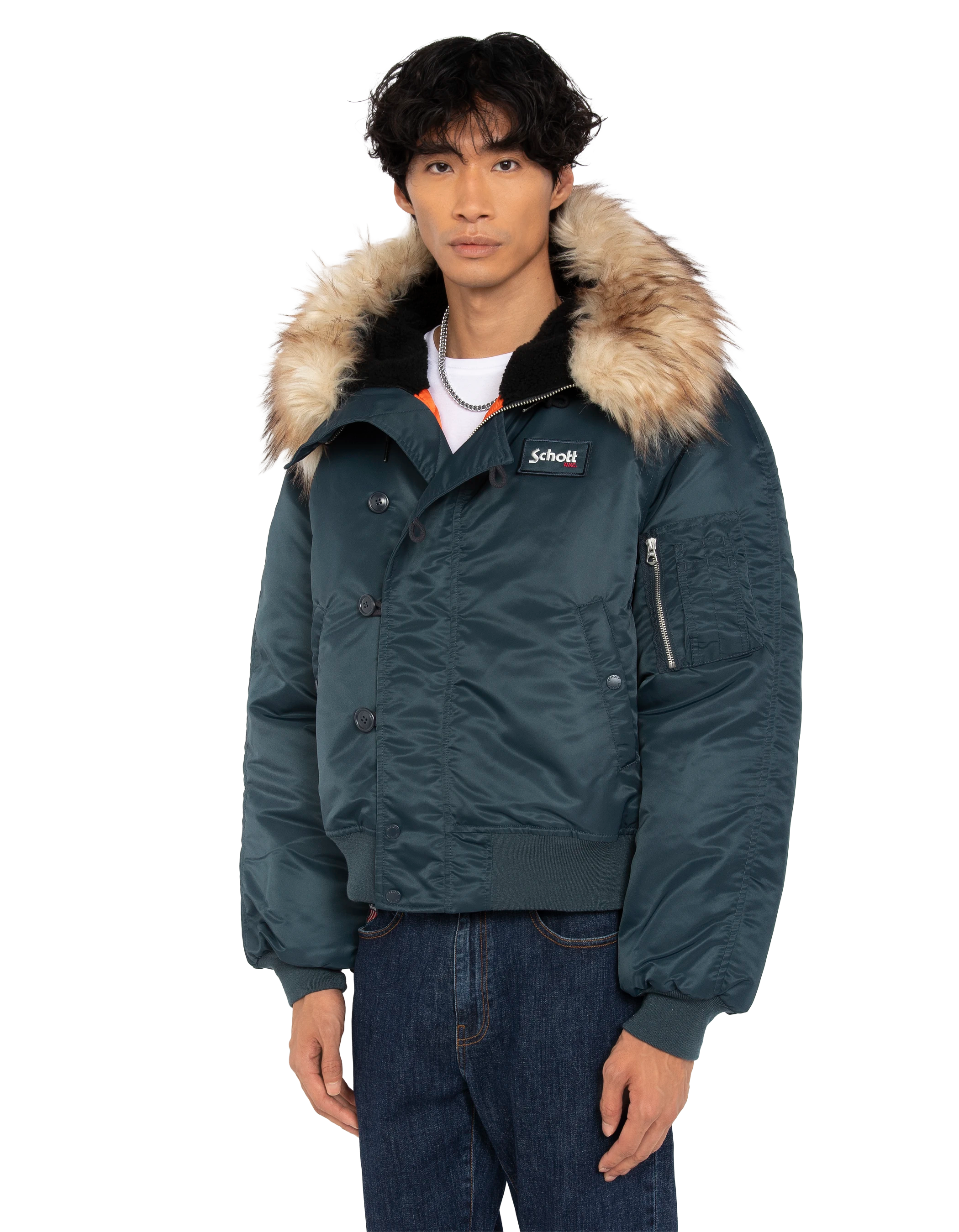 Schnorchel N2B Navy Blue Jacke mit Kapuze, übergroße Tasse-3