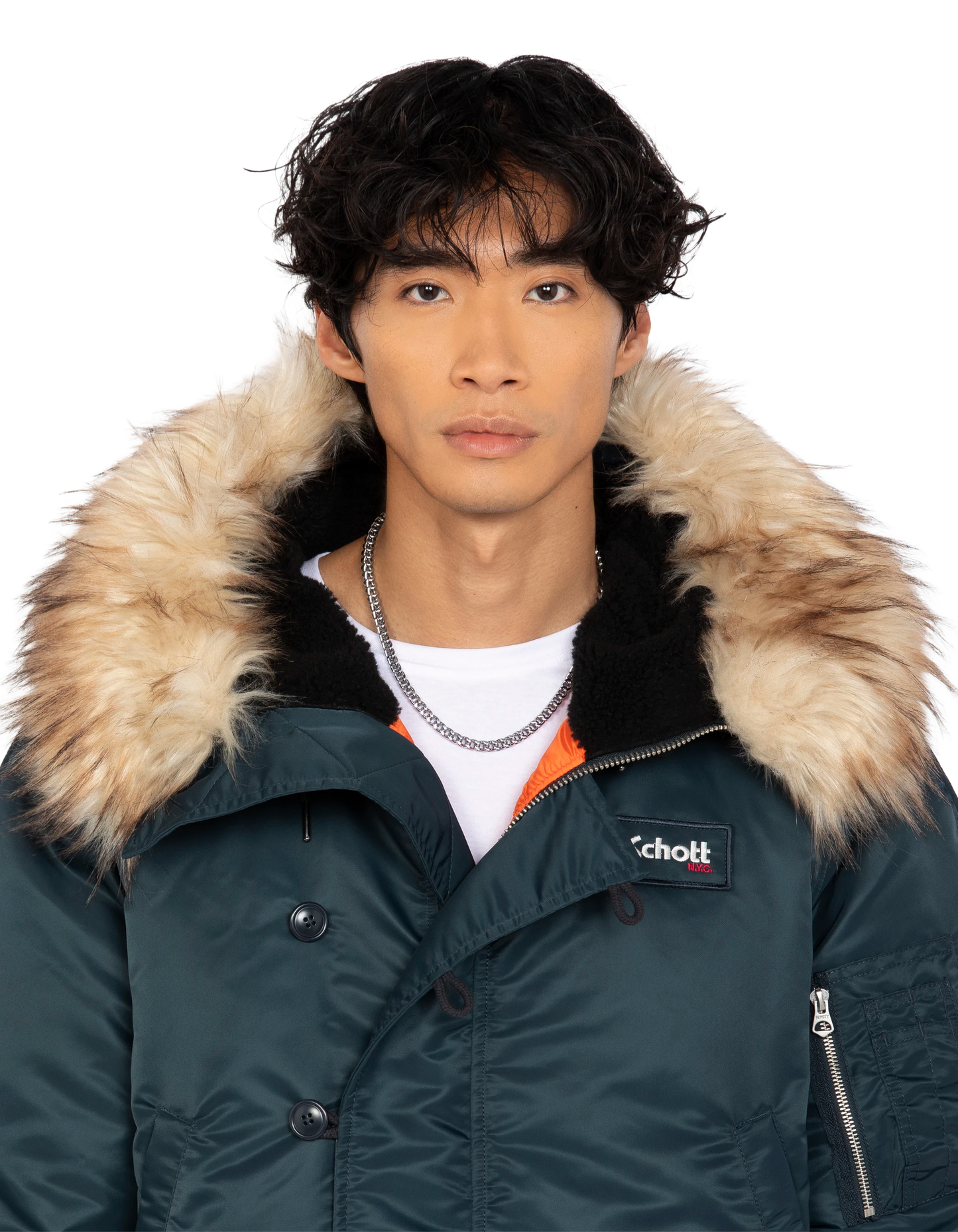 Schnorchel N2B Navy Blue Jacke mit Kapuze, übergroße Tasse