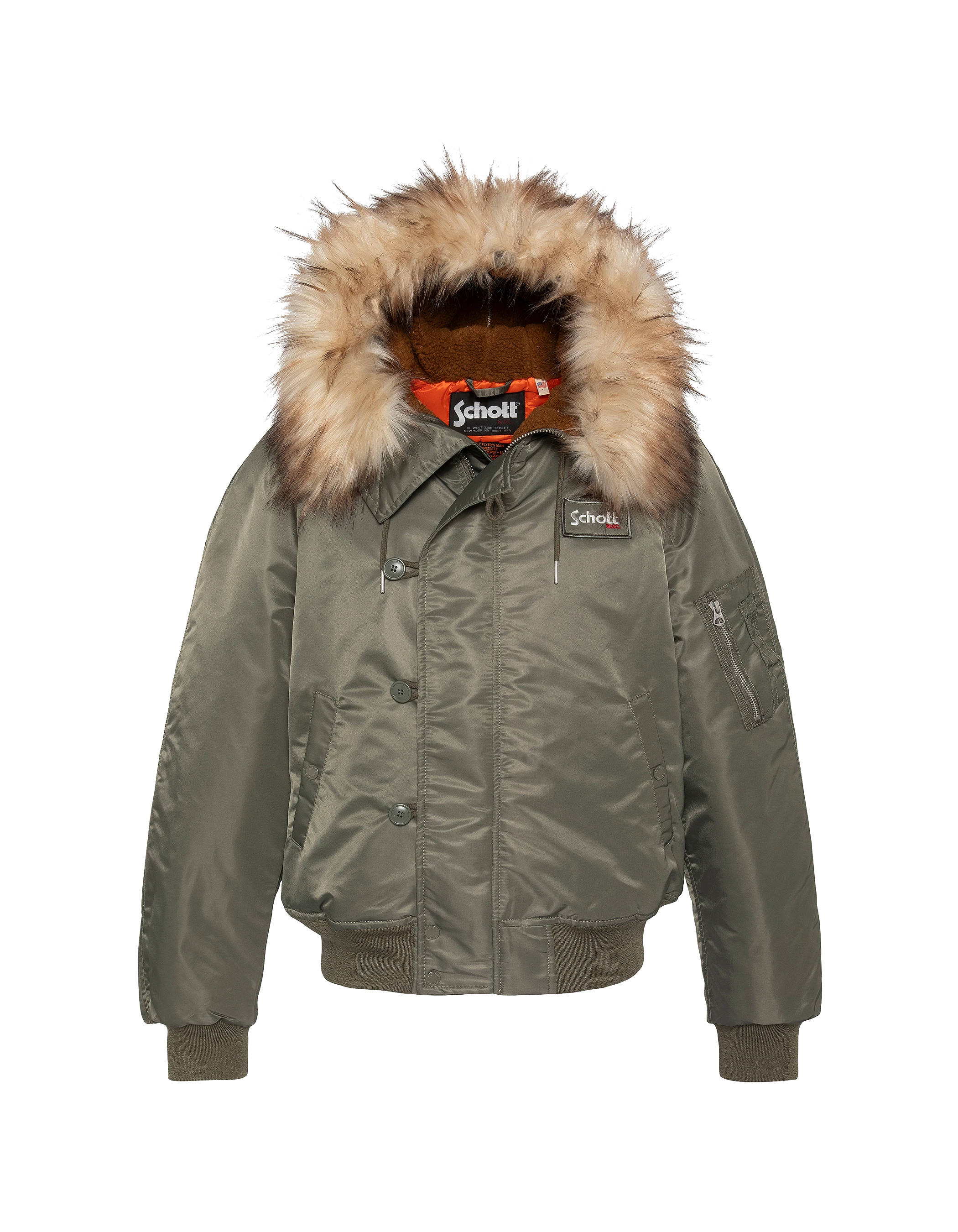 Schnorchel N2B Salbei Khaki -Jacke mit Kapuze, übergroßer Tasse-1