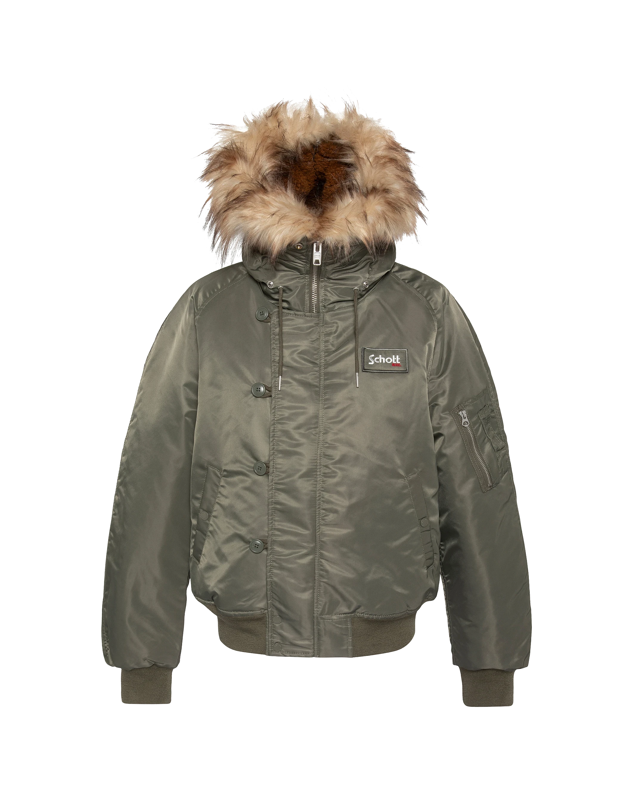 Schnorchel N2B Salbei Khaki -Jacke mit Kapuze, übergroßer Tasse-3