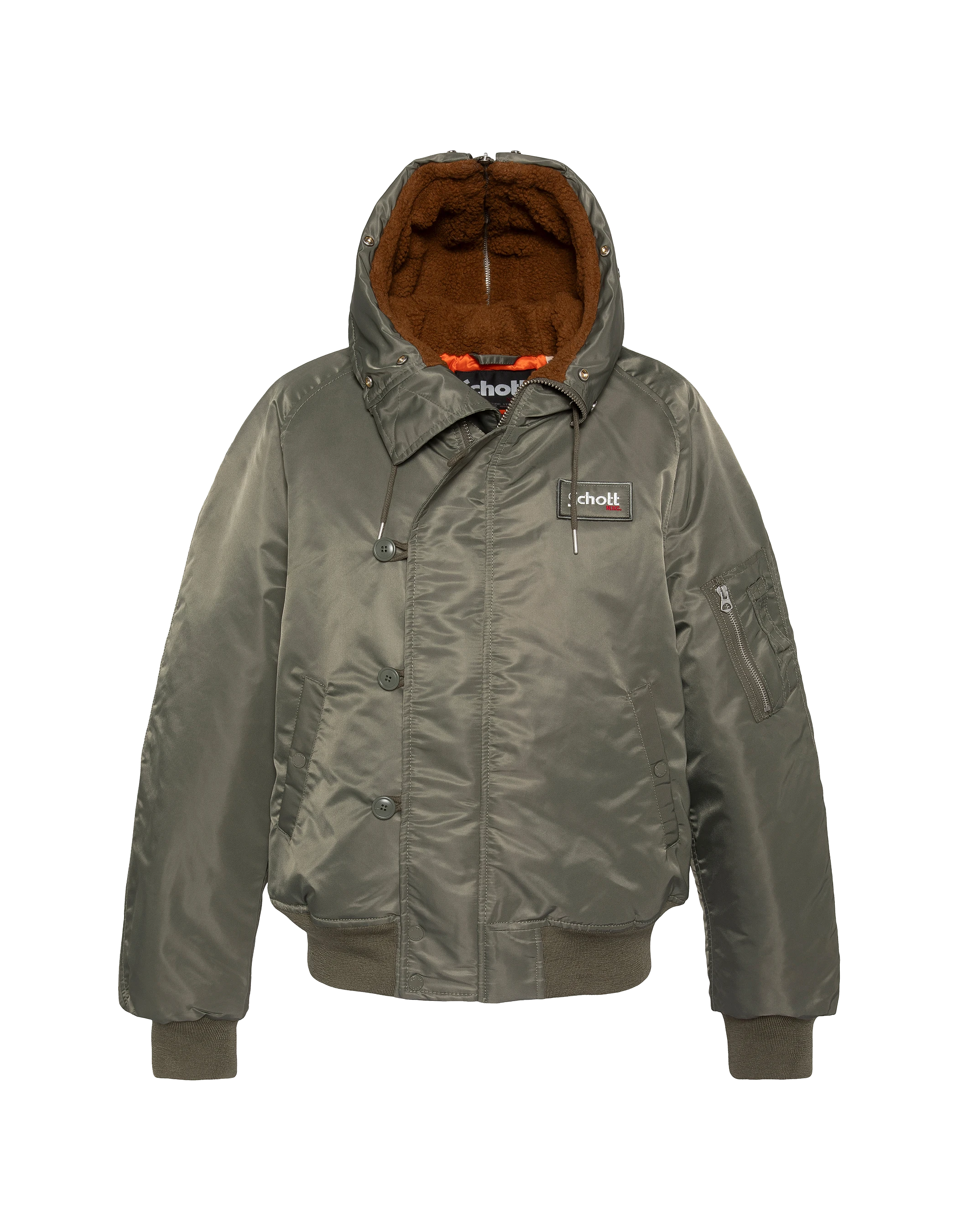 Schnorchel N2B Salbei Khaki -Jacke mit Kapuze, übergroßer Tasse-5