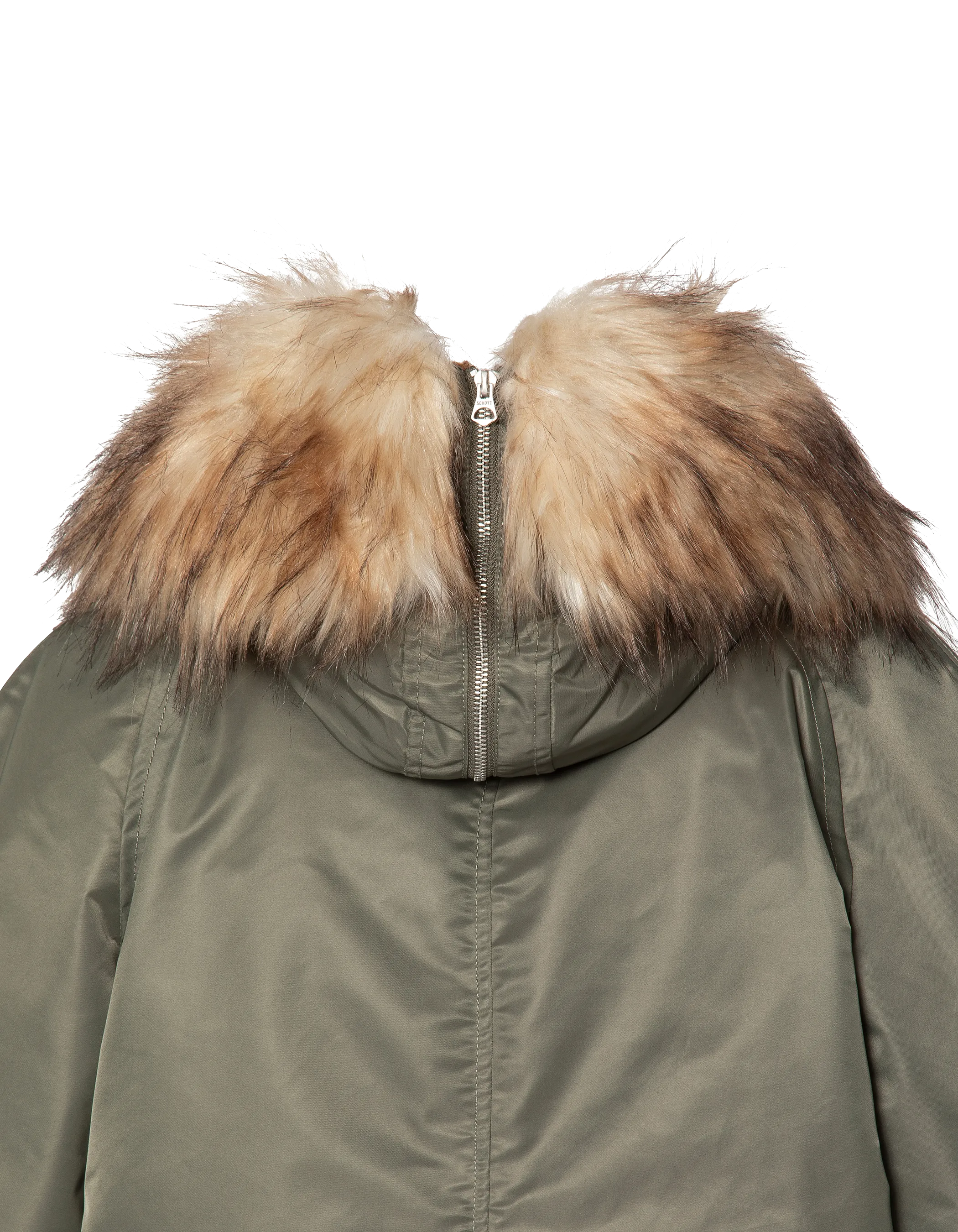 Schnorchel N2B Salbei Khaki -Jacke mit Kapuze, übergroßer Tasse-8