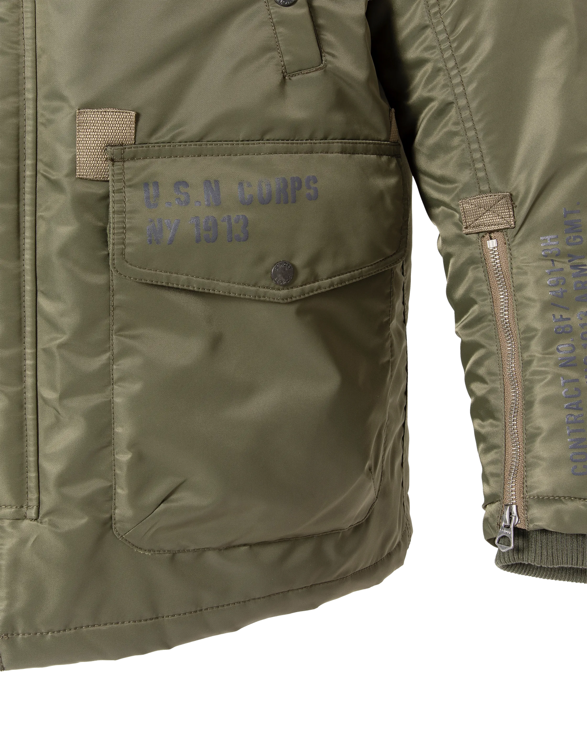 Parka army type N3B army kaki-8
