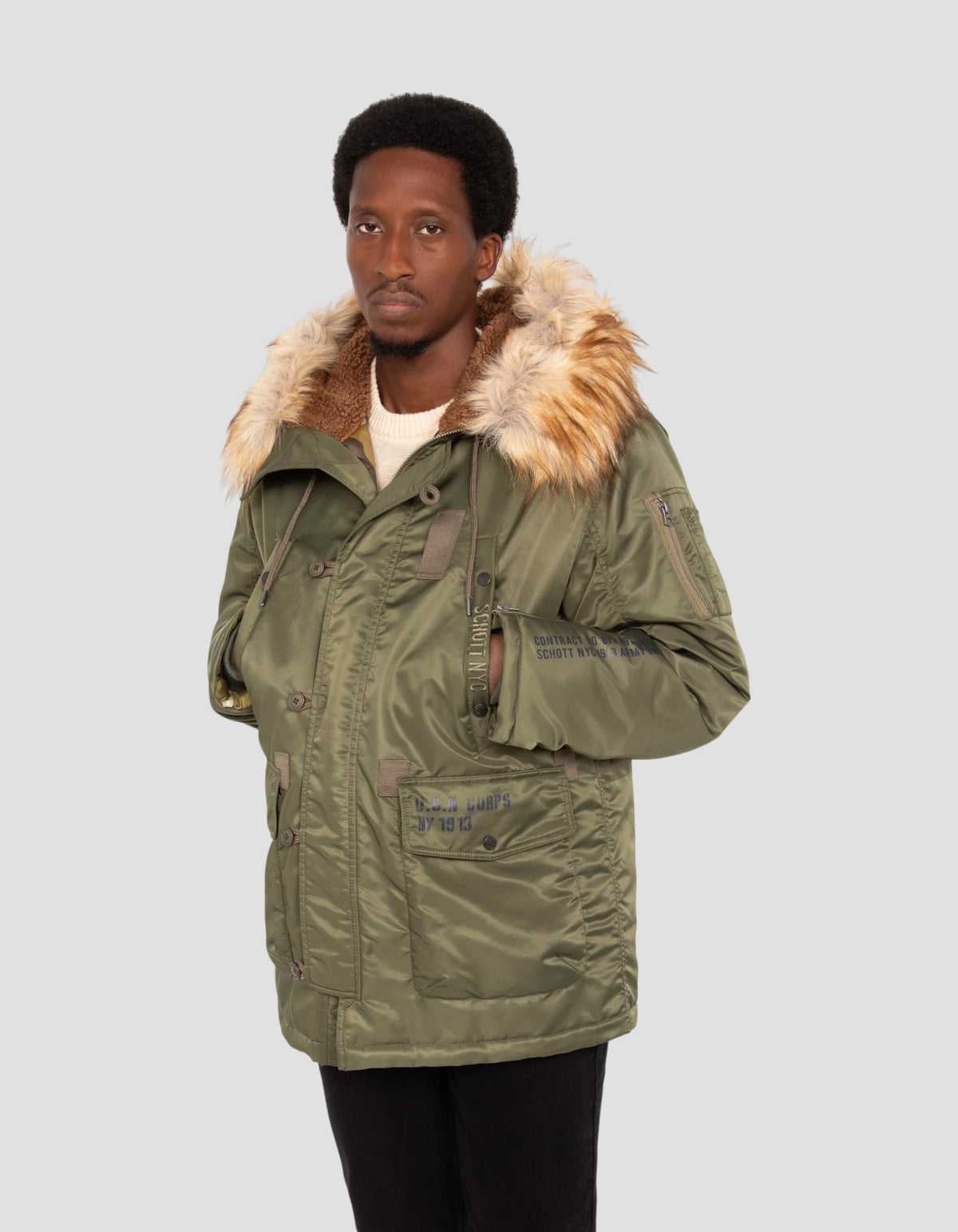 Parka army type N3B army kaki