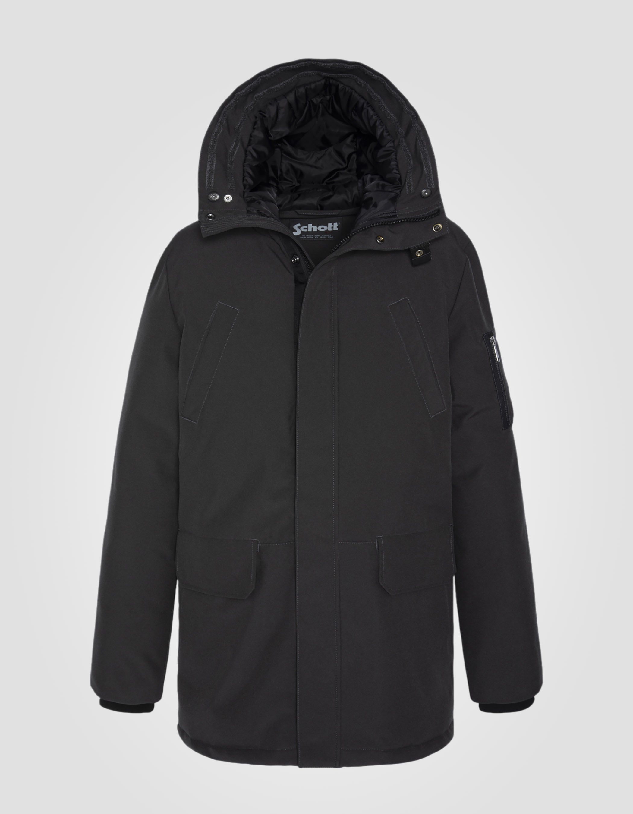 Parka d'hiver anthracite à capuche-7