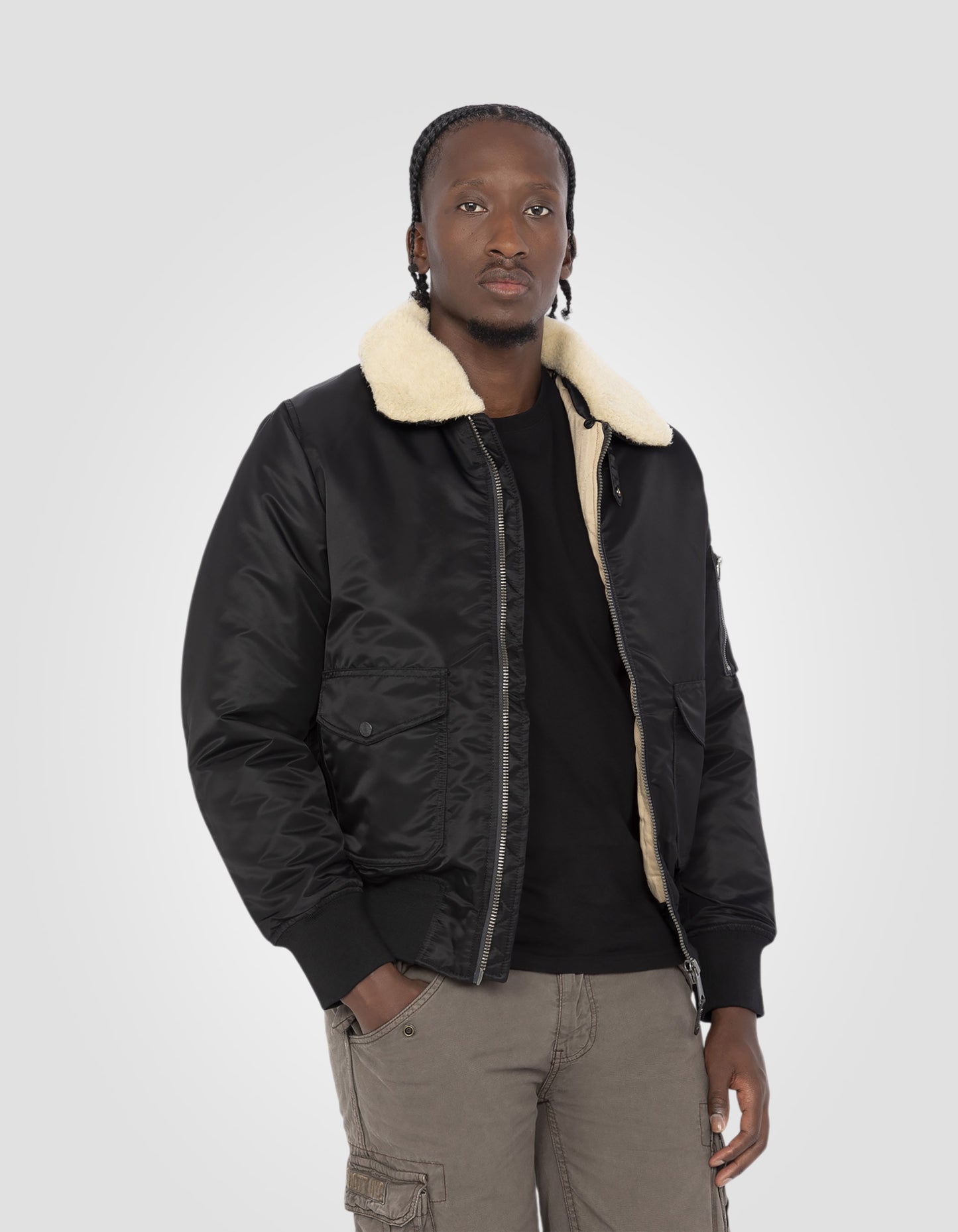 Bomber pilote en nylon recyclé