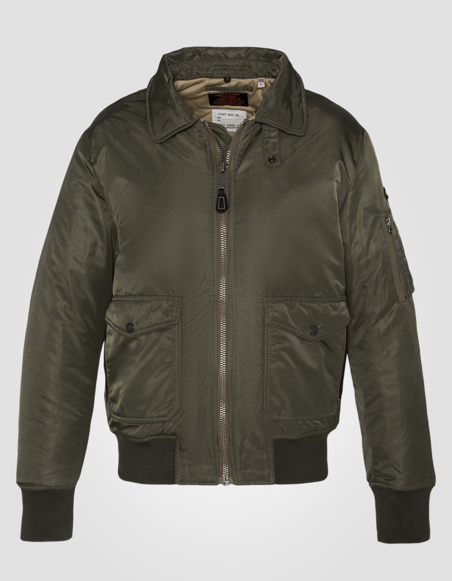 Khaki und beige Pilot in recyceltem Nylon