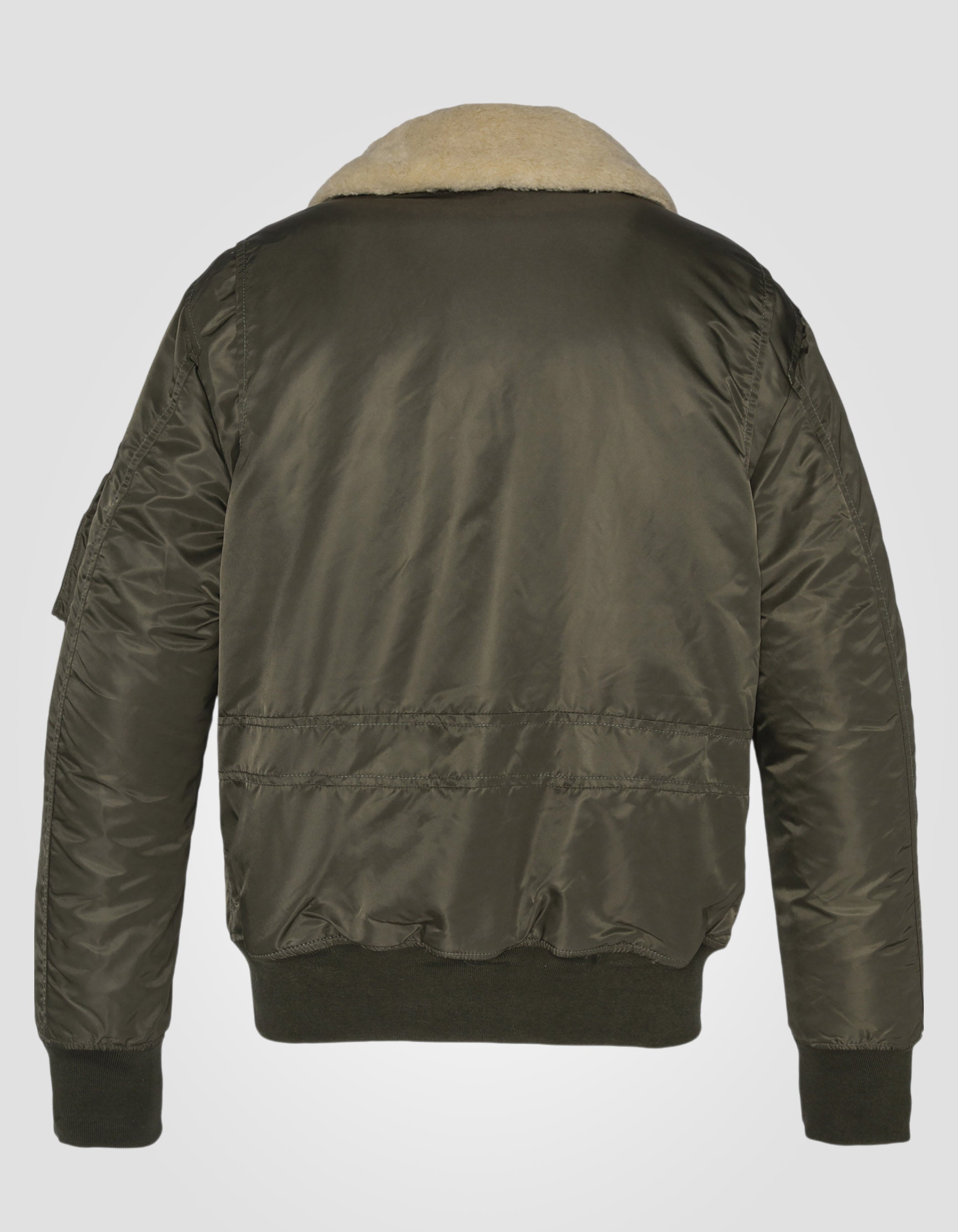 Khaki und beige Pilot in recyceltem Nylon-8