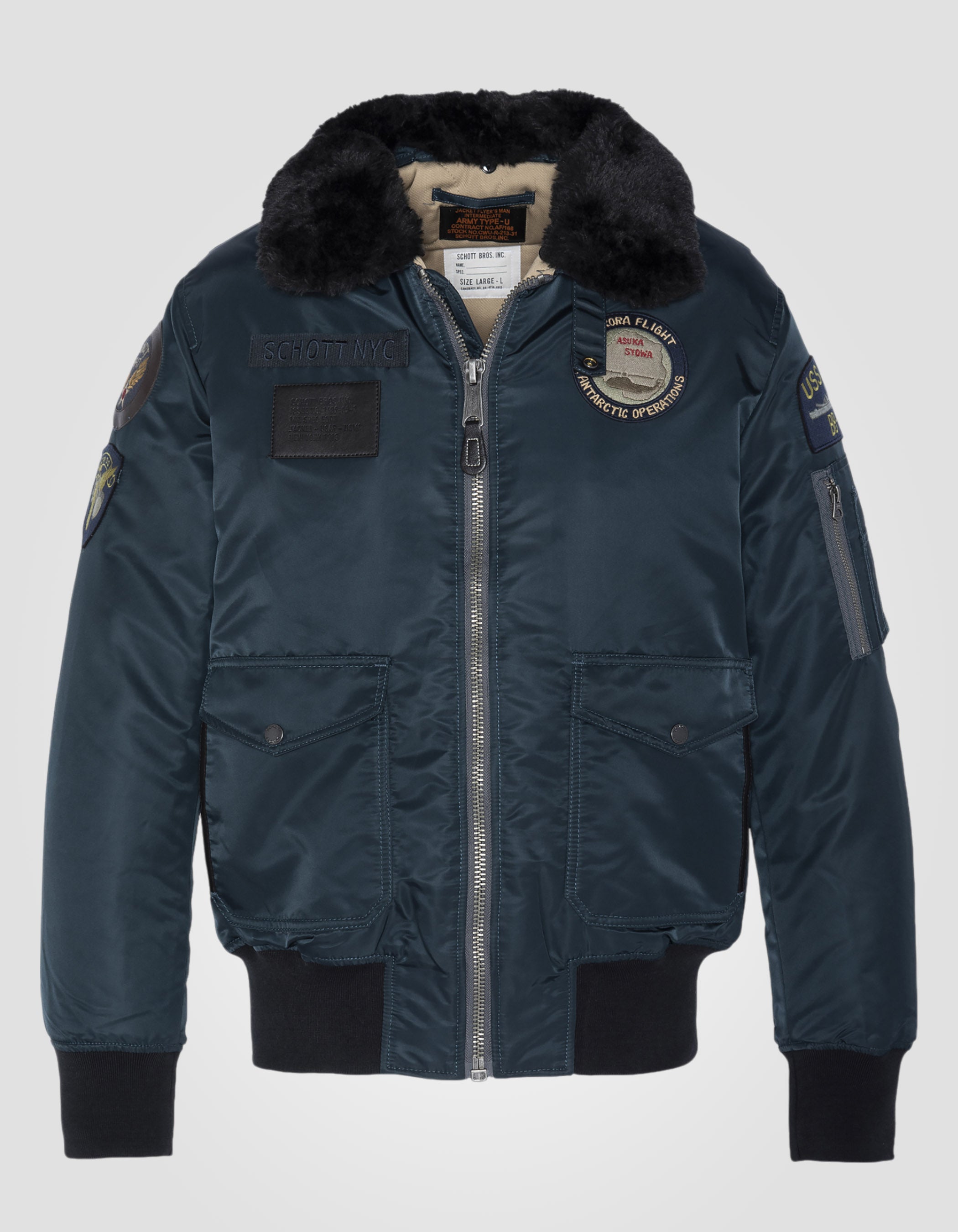 Bumber Navy Blue Pilot in recyceltem Nylon ausgestattet-1