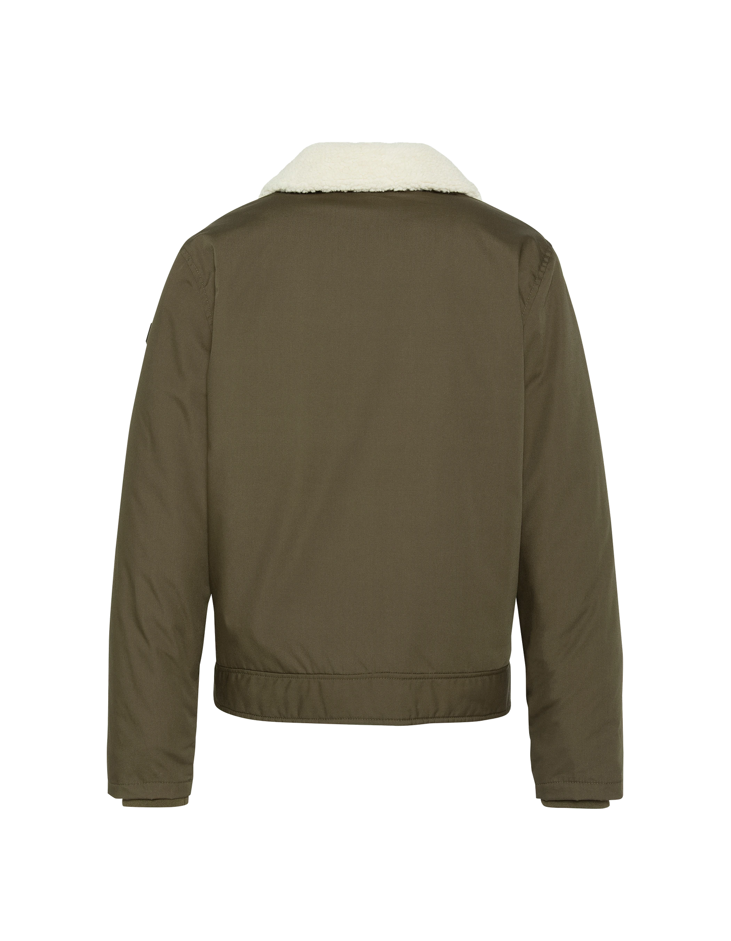 Blouson kaki avec col sherpa amovible