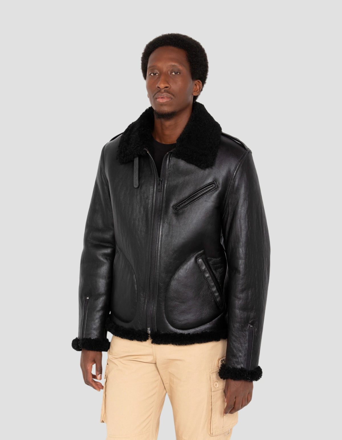 Iconic USA biker jacket, sheepskin - P216S | Schott NYC®