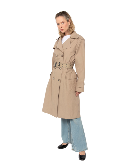 Trench army beige