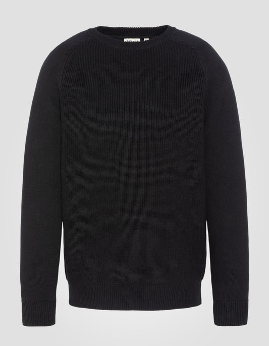 Maglia girocollo a costine