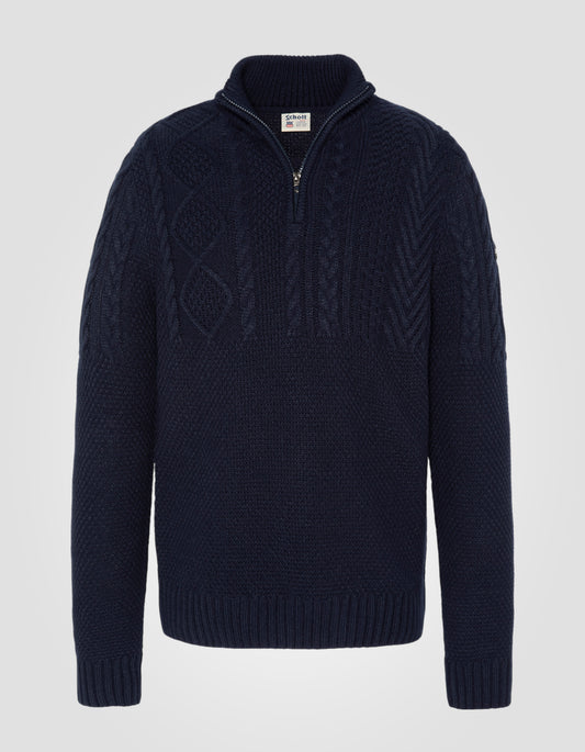 Pull camionneur à mailles torsadées