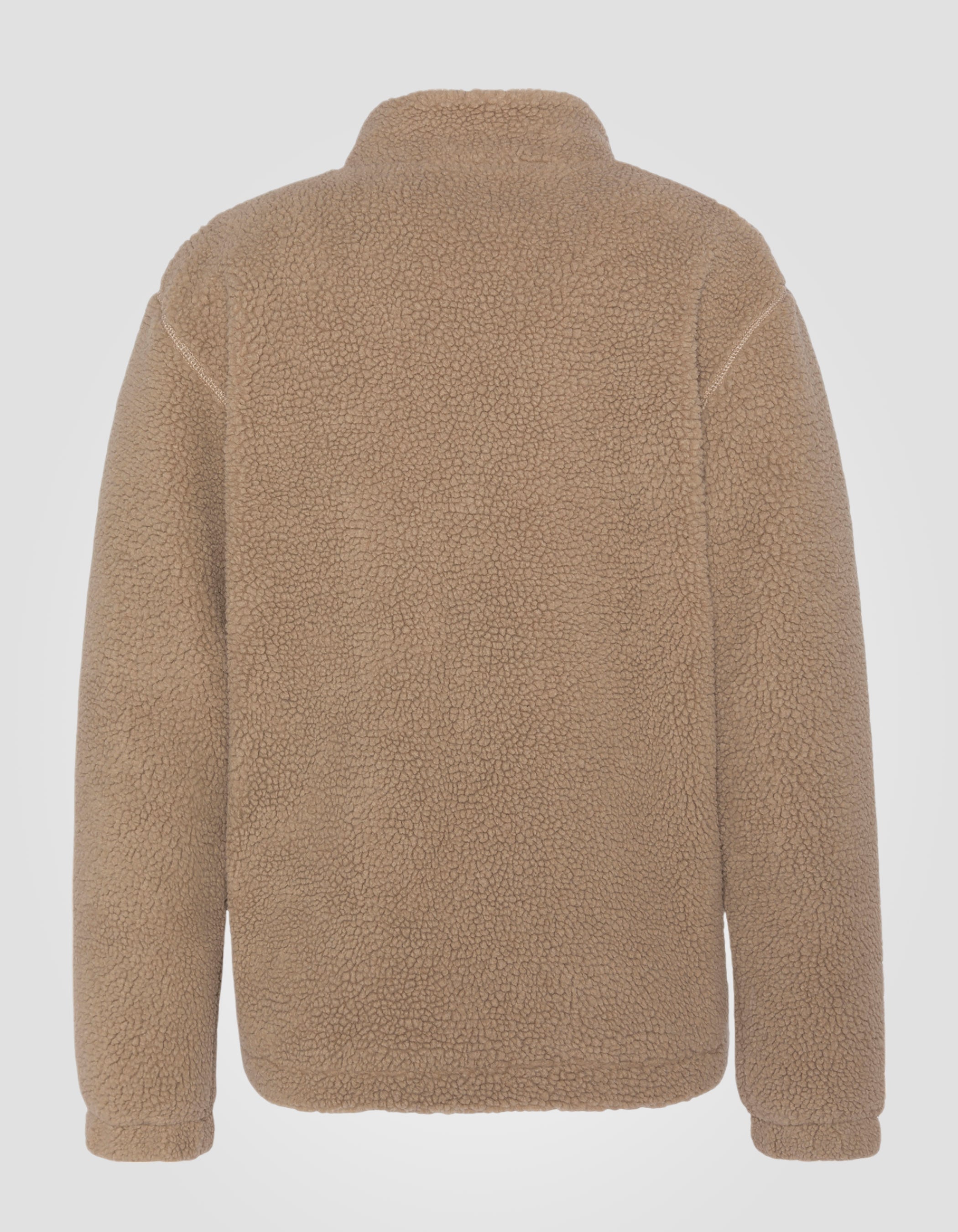 Polaire zippée sherpa beige-7