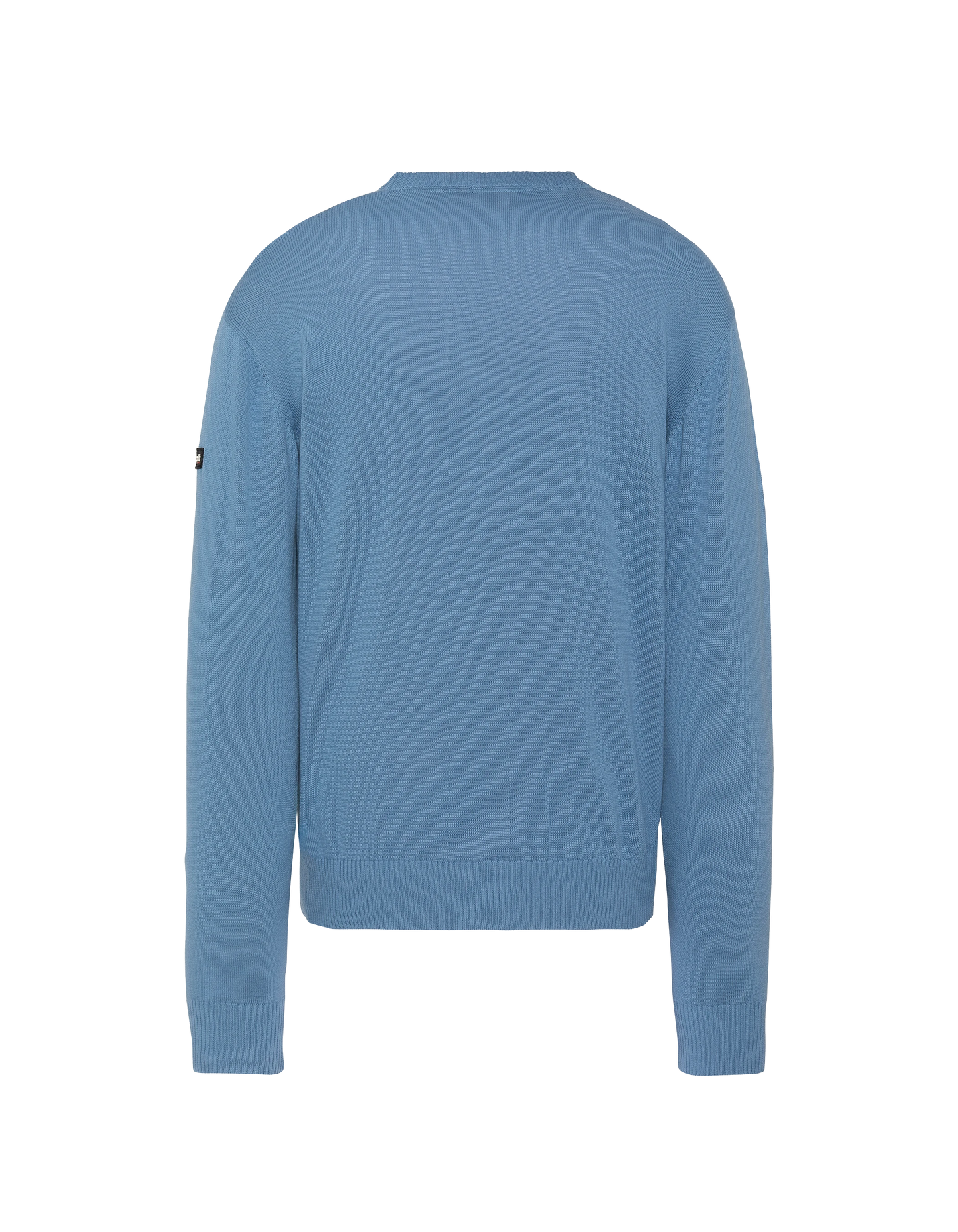 Pull léger bleu gris col rond