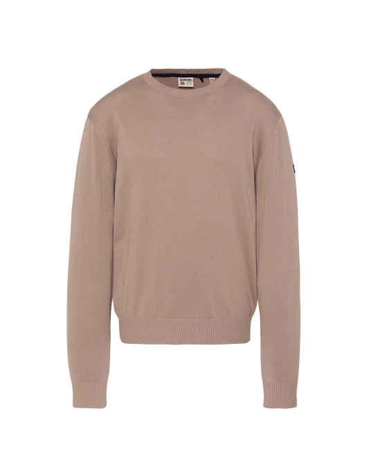 Maglione girocollo beige chiaro