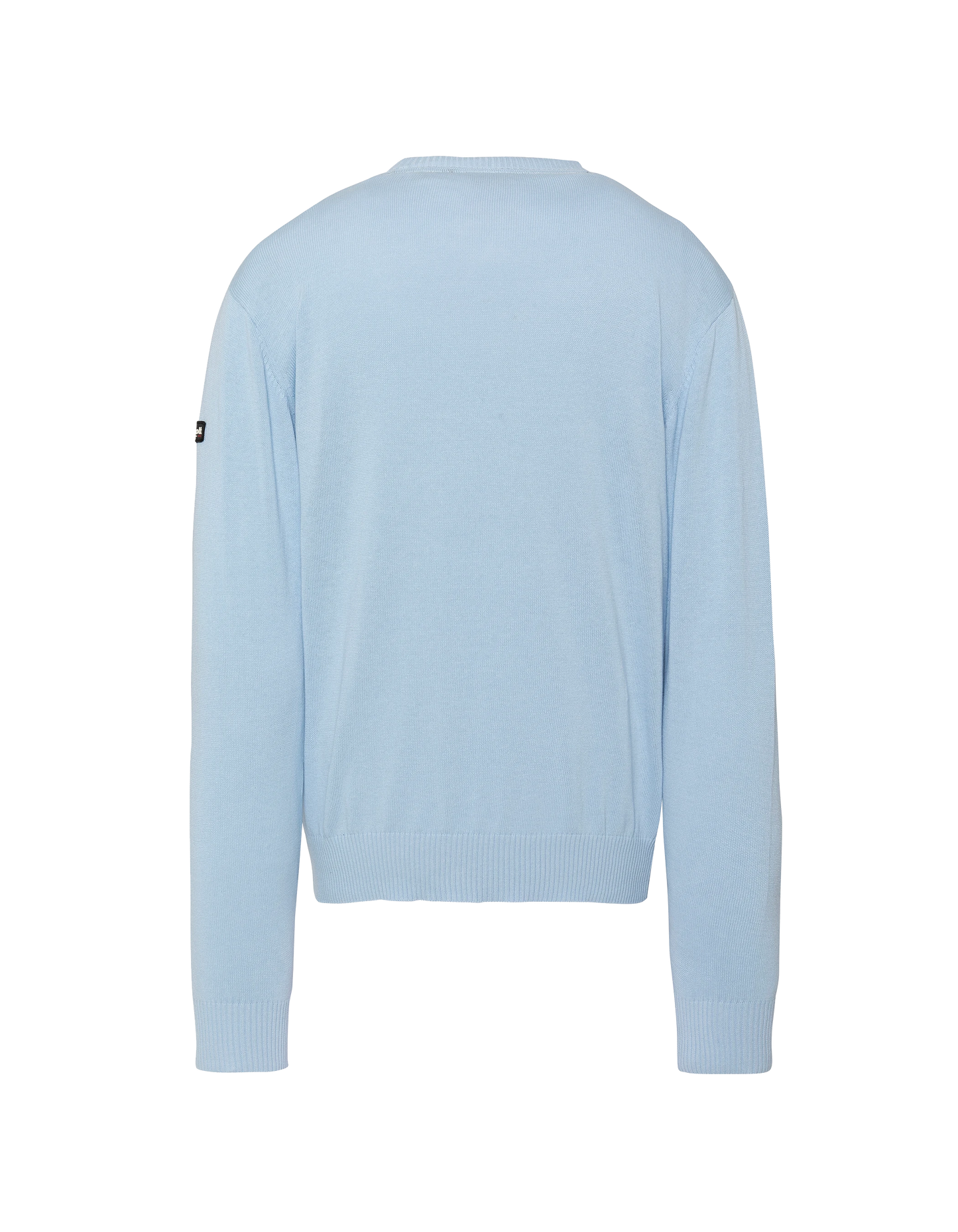 Pull léger bleu clair col rond