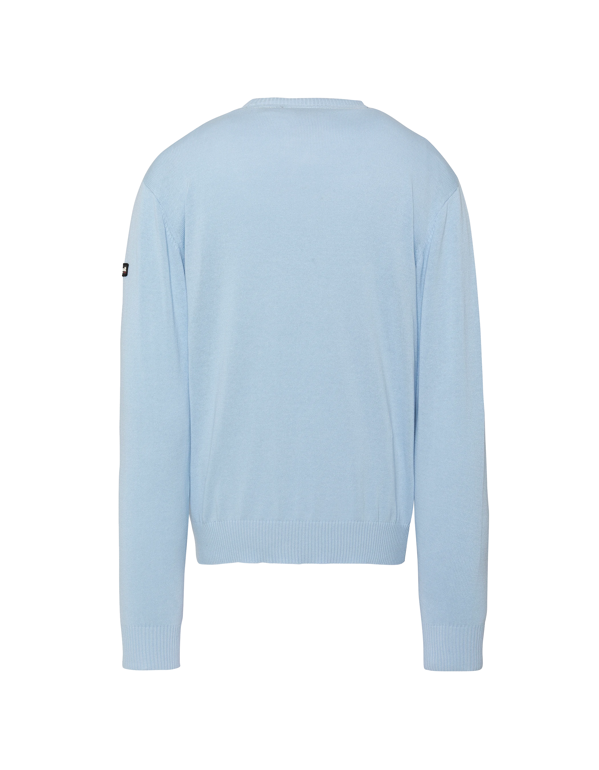 Pull léger bleu clair col rond-2