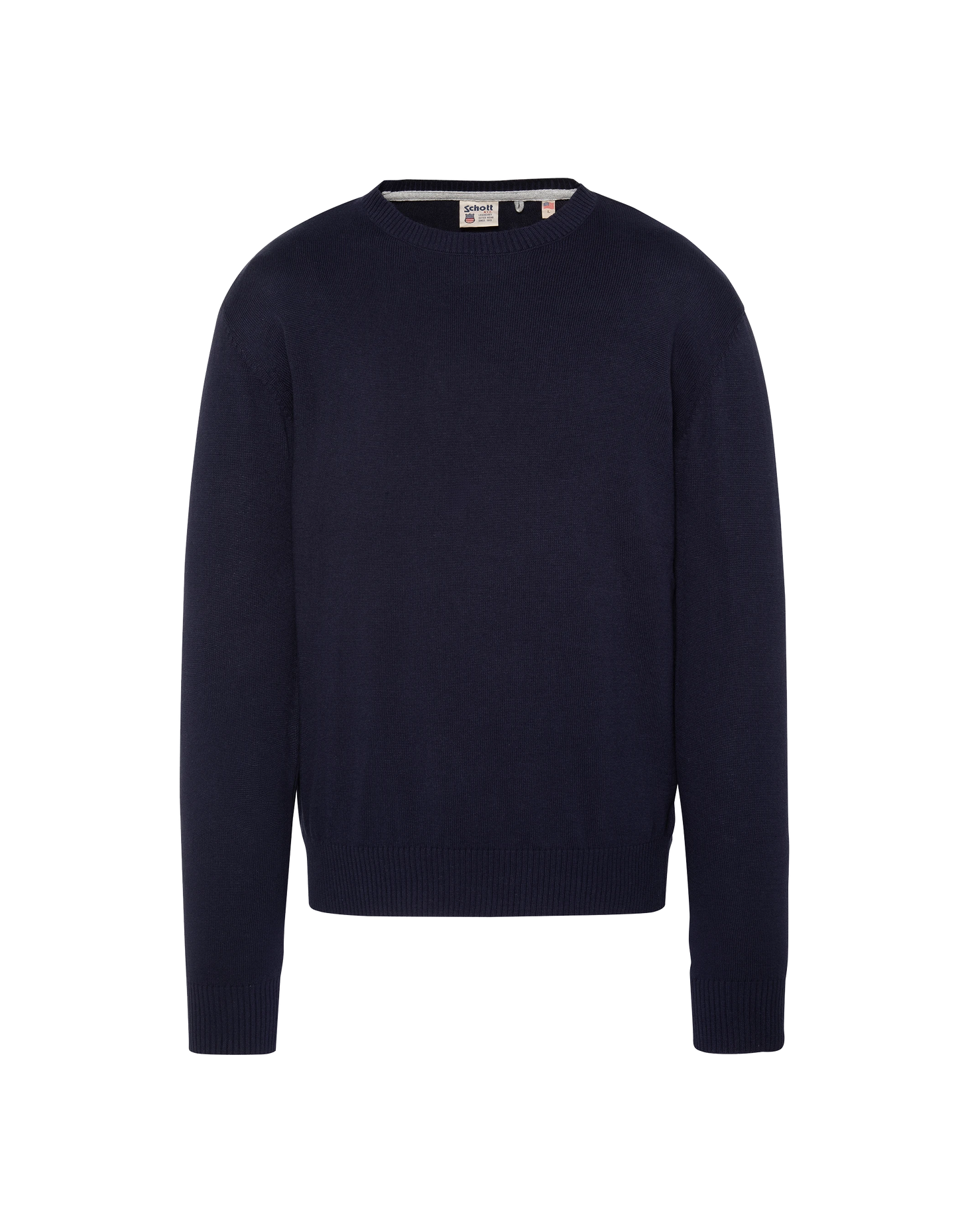 Pull léger bleu marine col rond