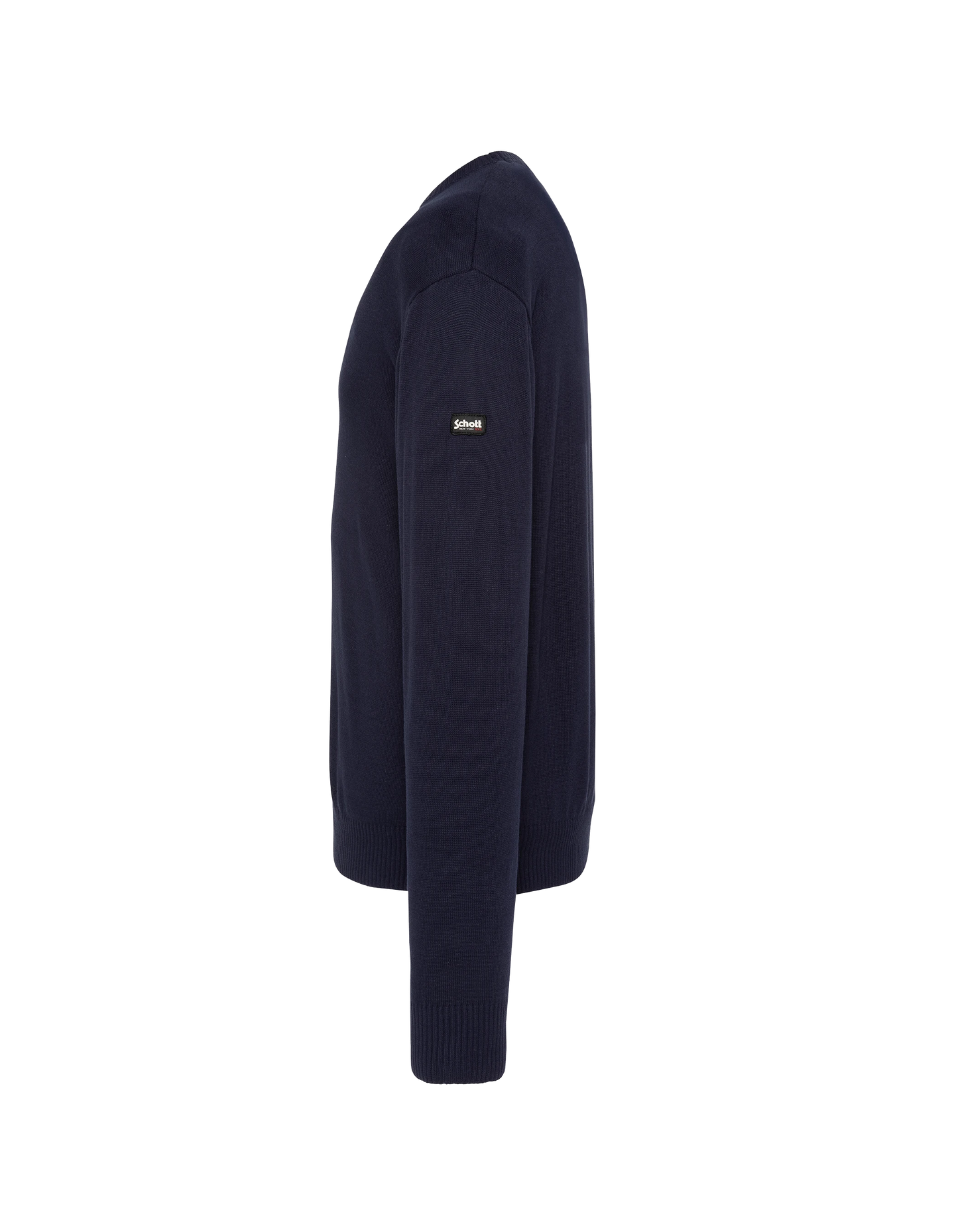 Pull léger bleu marine col rond