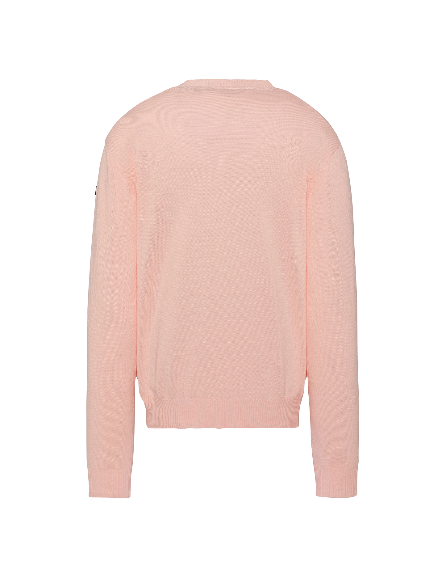 Pull léger rose pâle col rond