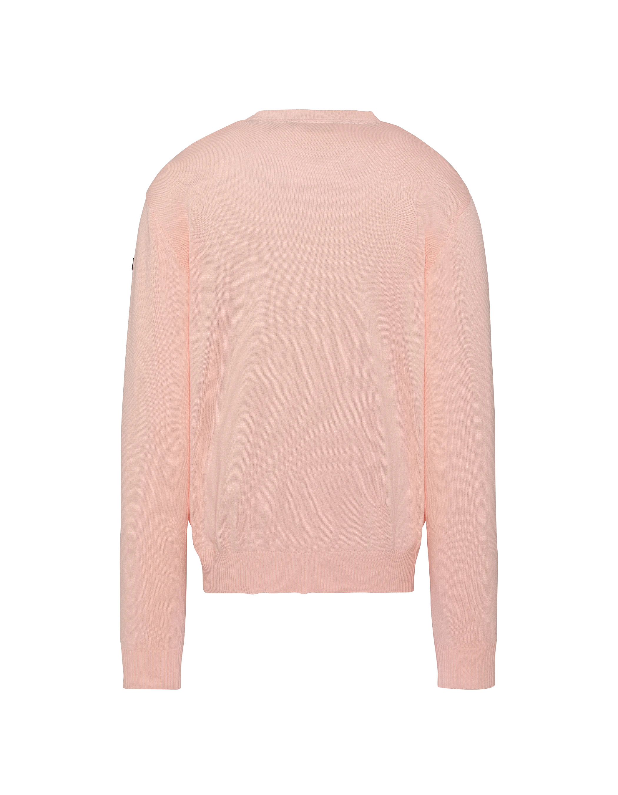 Pull léger rose pâle col rond-2