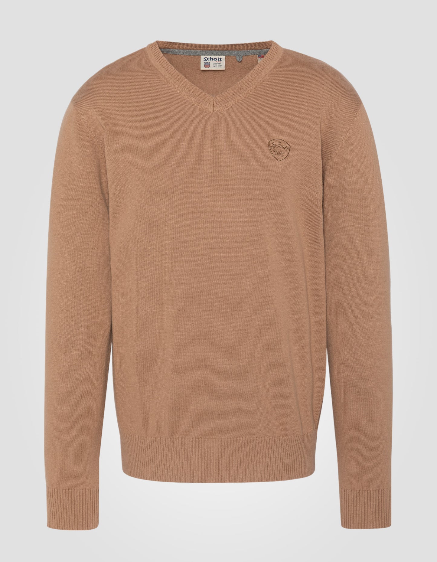 Pull fin camel à col V