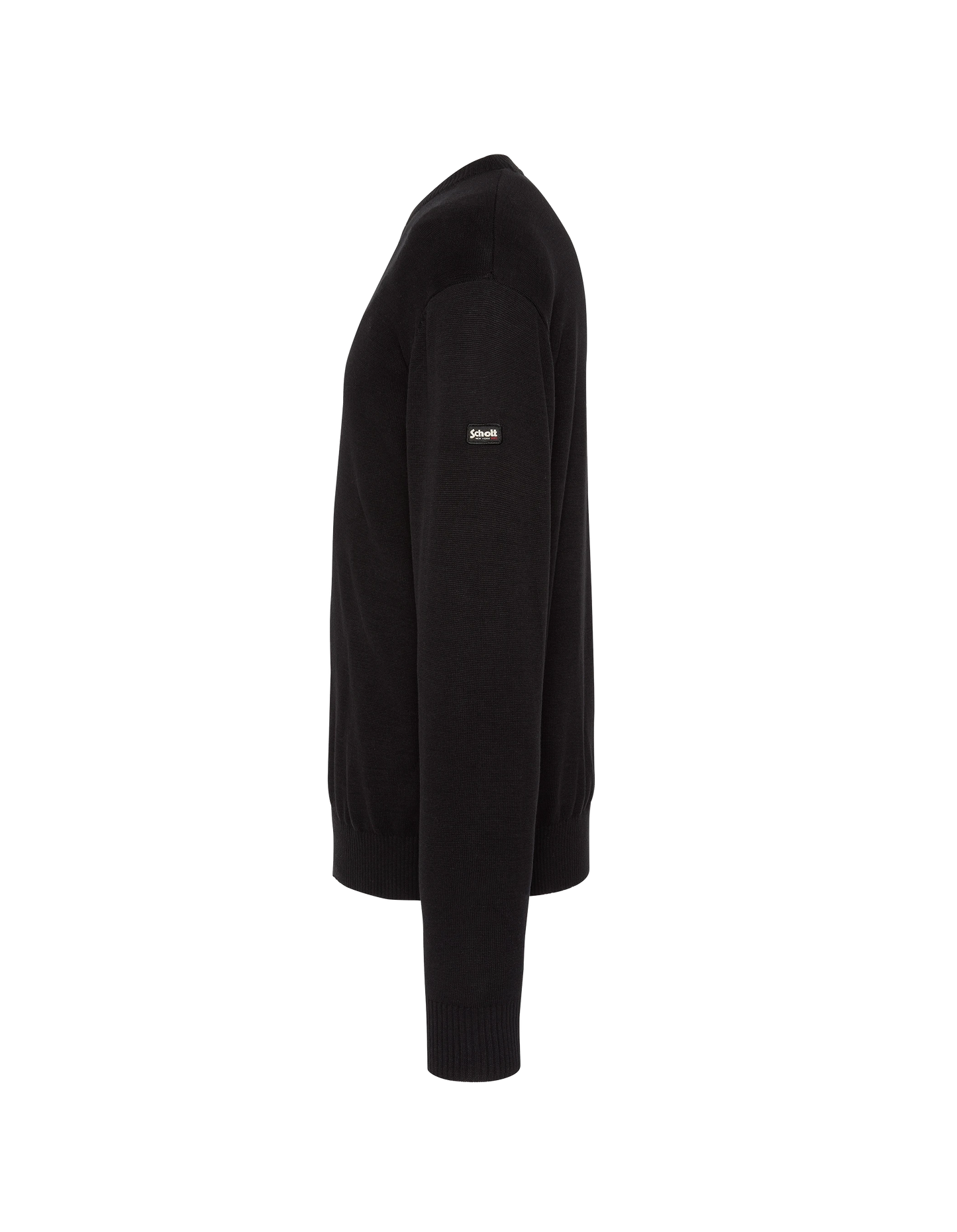 Pull léger noir col V