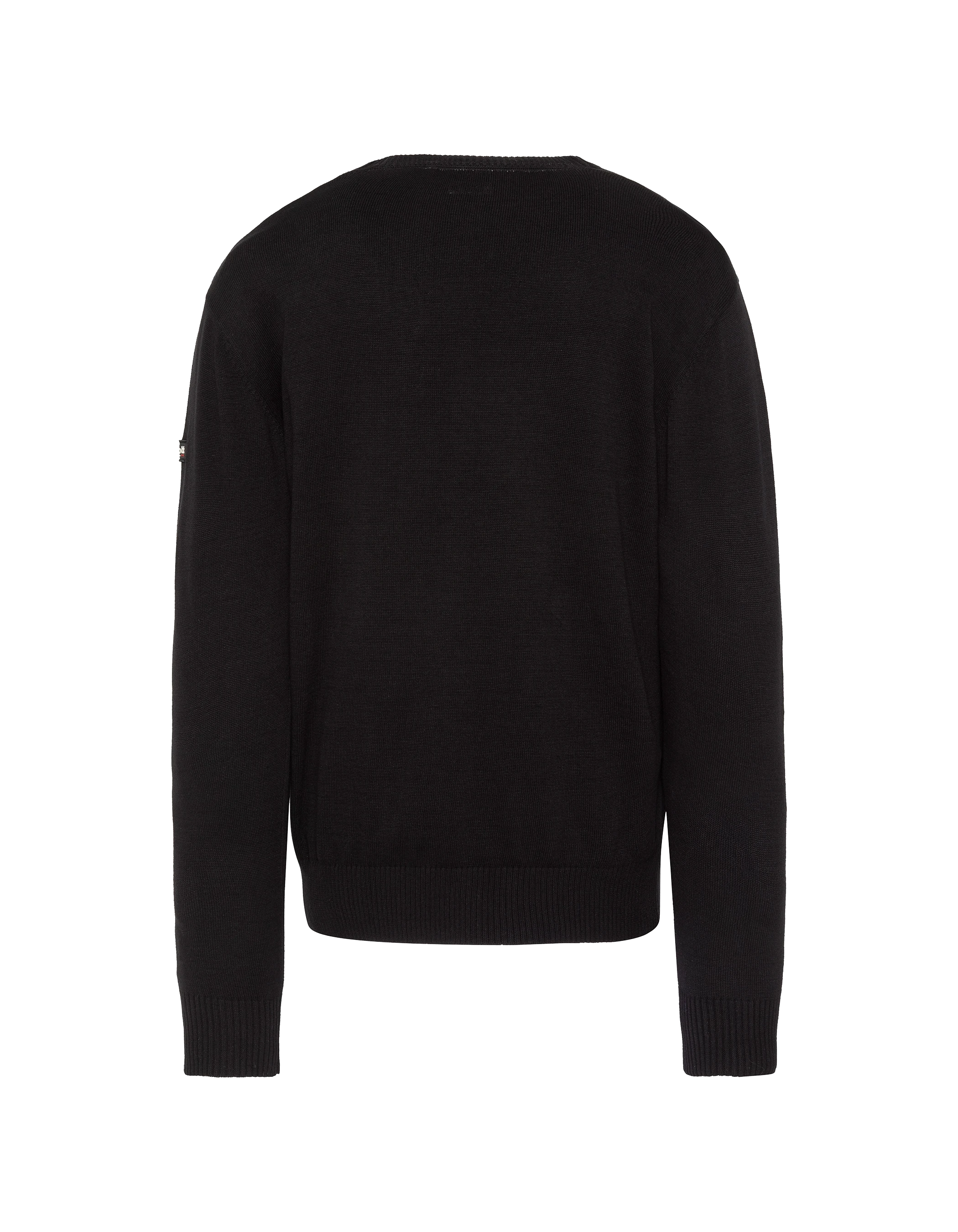 Pull léger noir col V-2