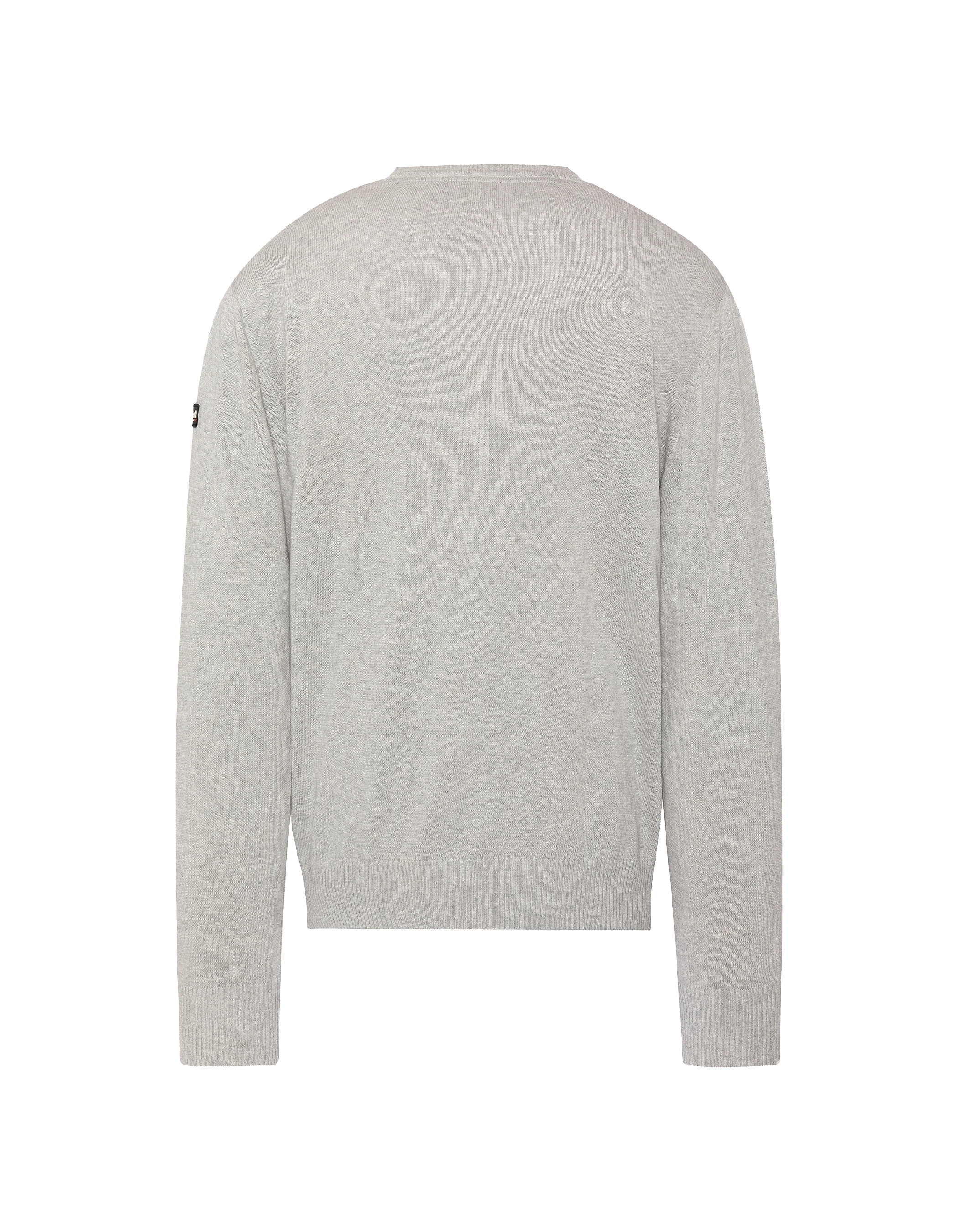 Pull léger gris chiné col V-2