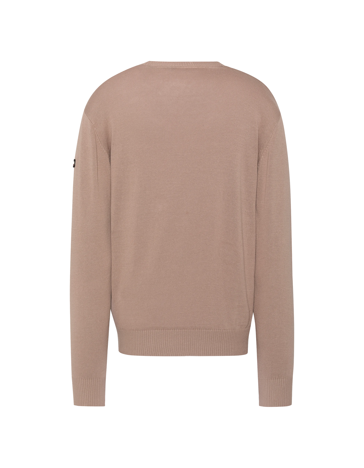 Pull léger beige clair col V
