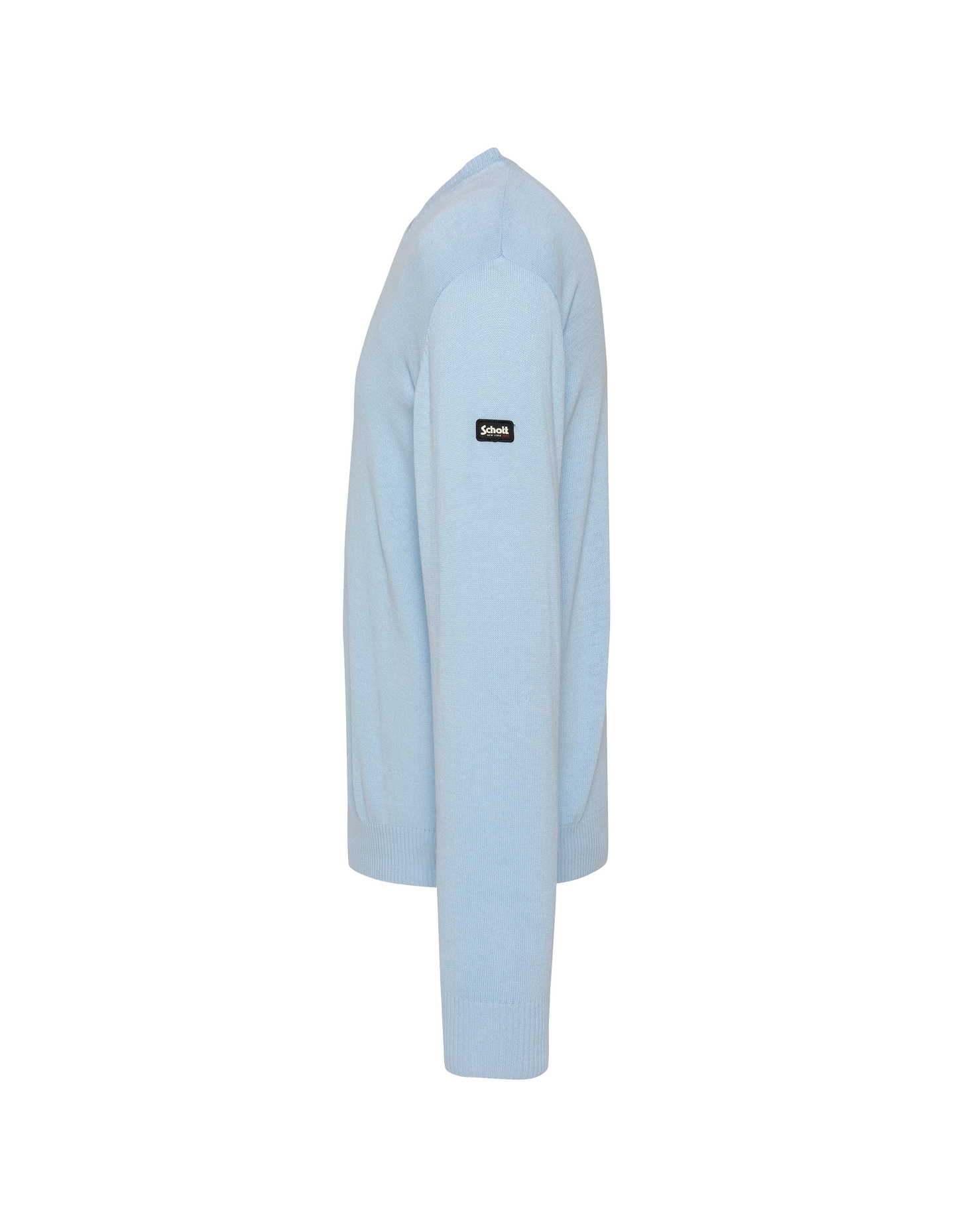 Pull léger bleu clair col V