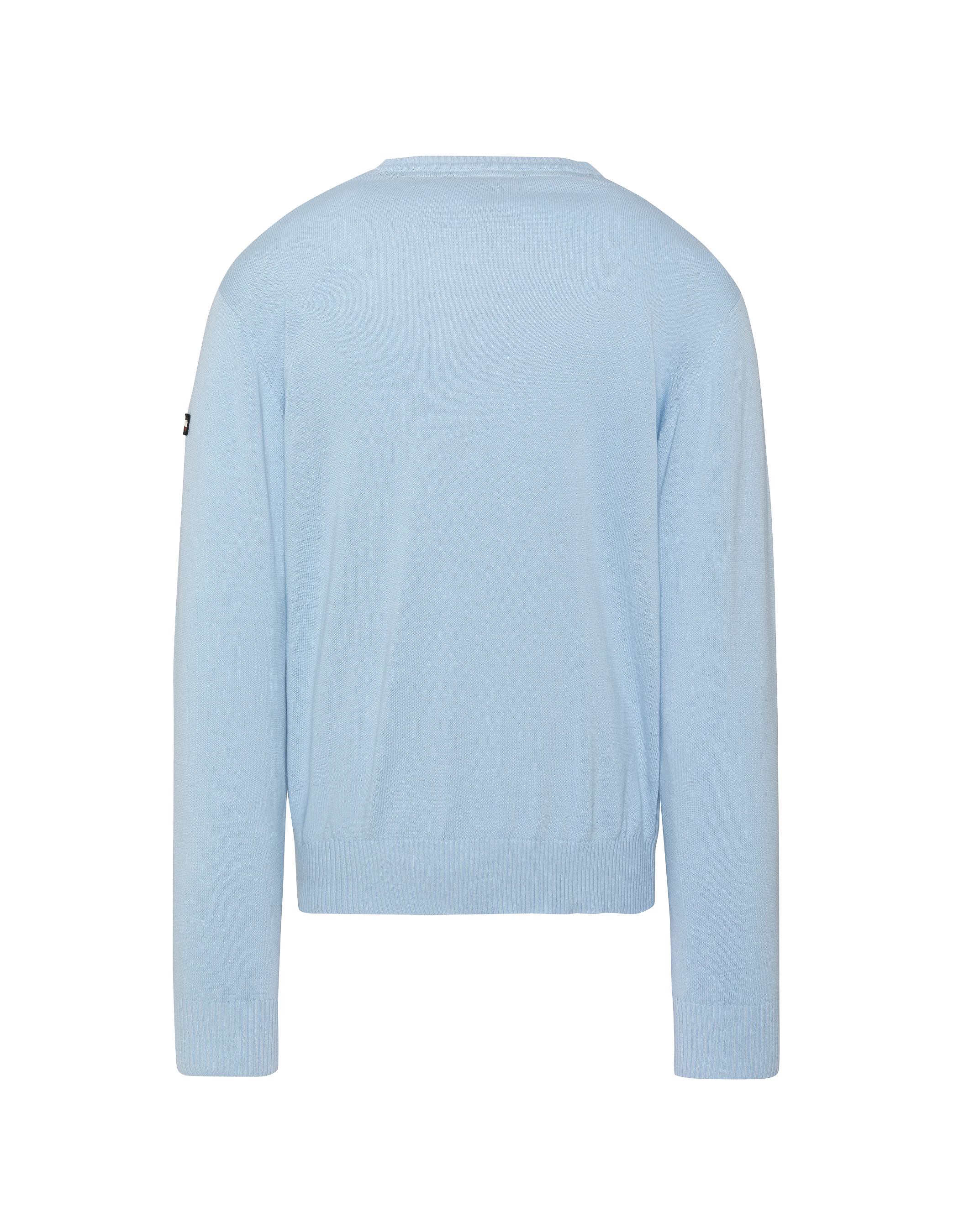 Pull léger bleu clair col V-2