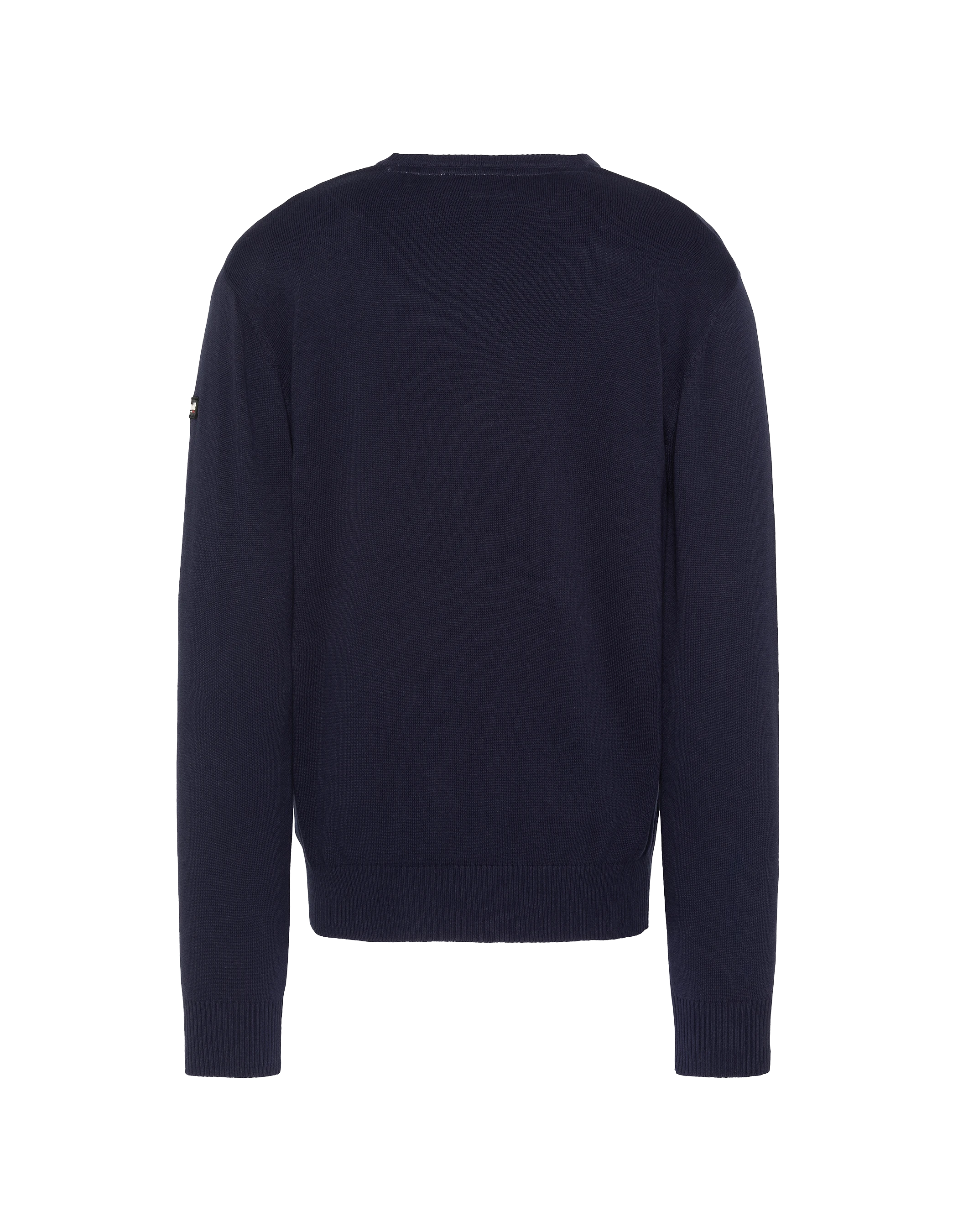 Pull léger bleu marine col V-2