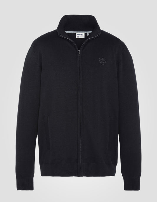 Cardigan zippé noir