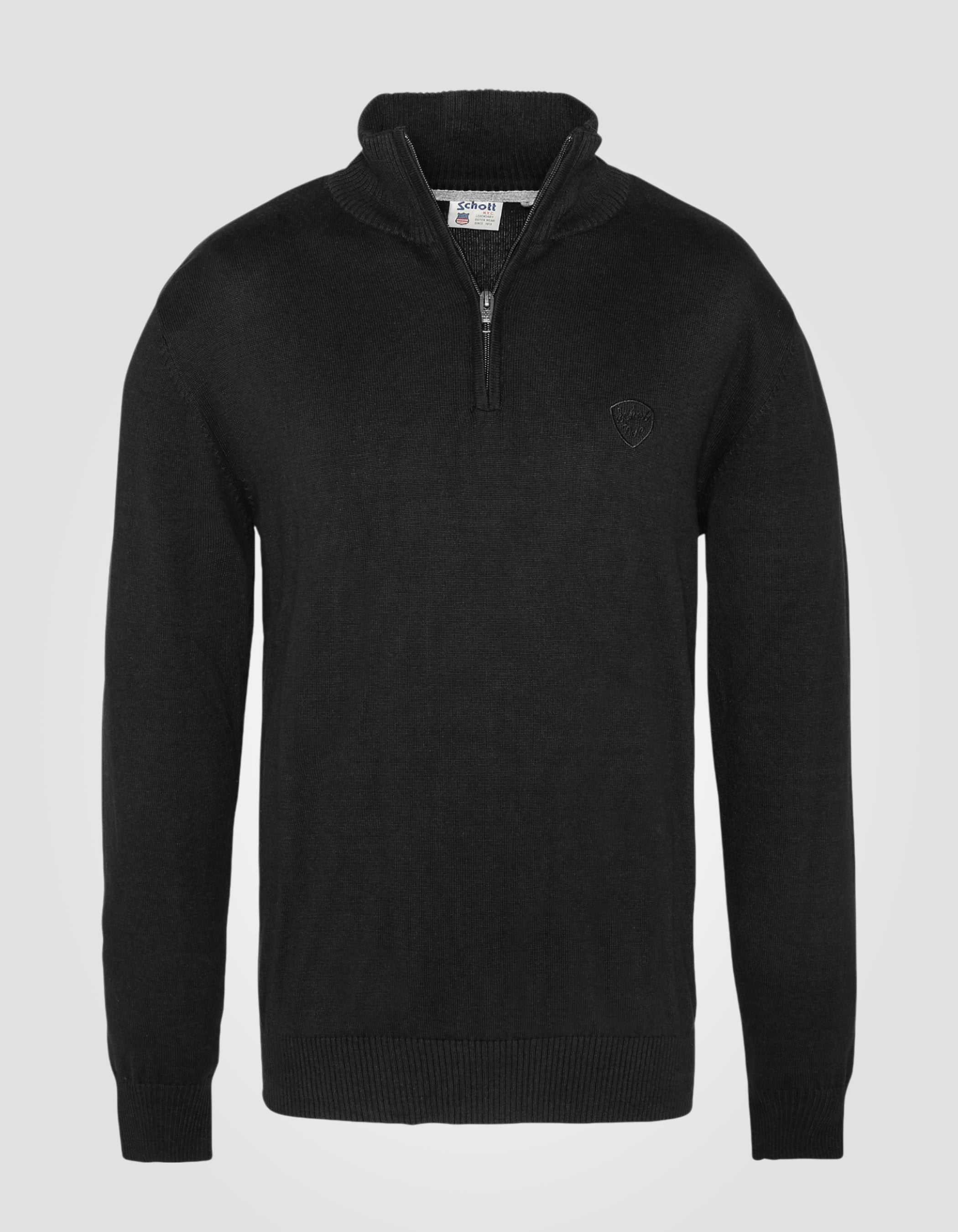 Schwarzer Trucker -Pullover-1