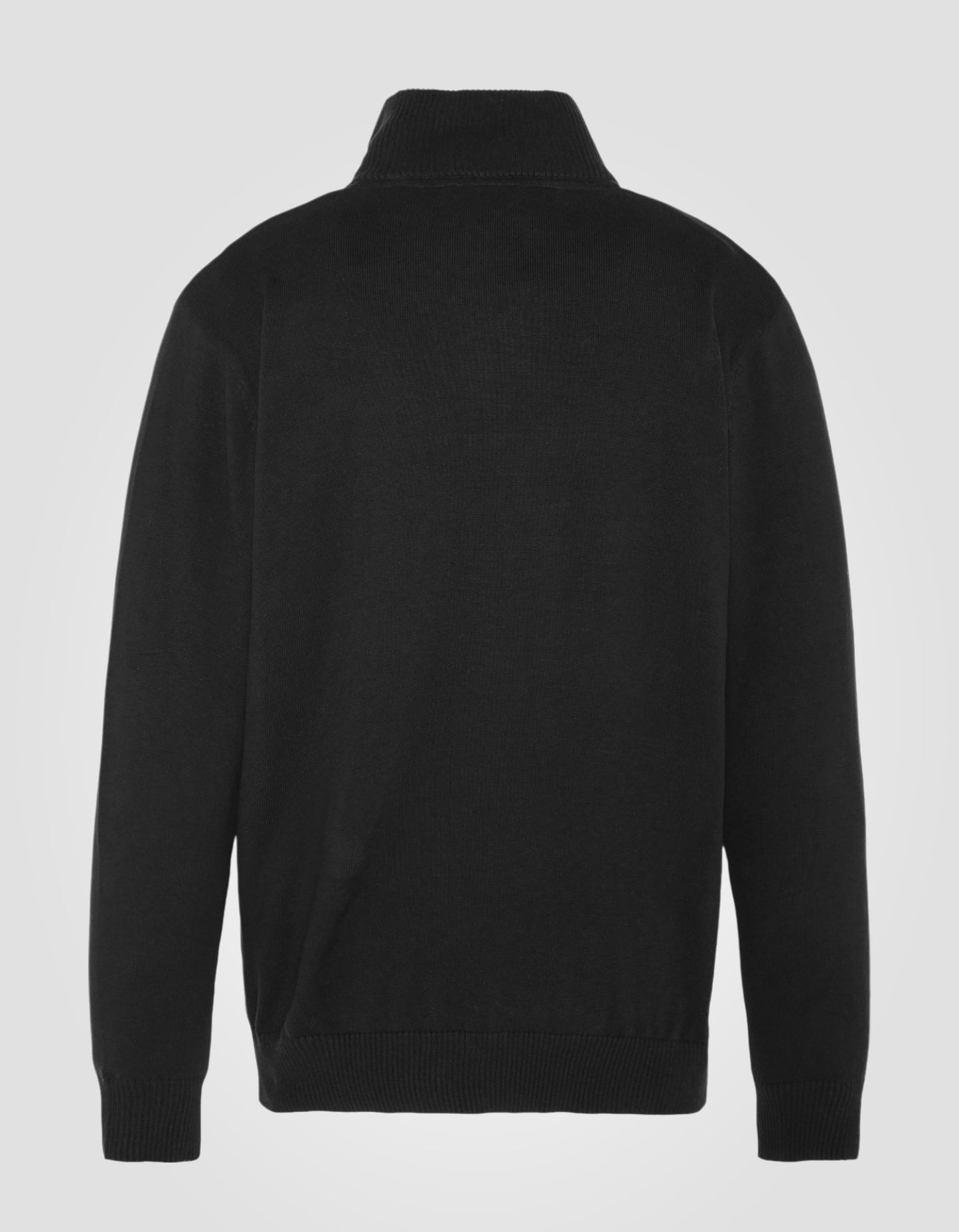 Schwarzer Trucker -Pullover