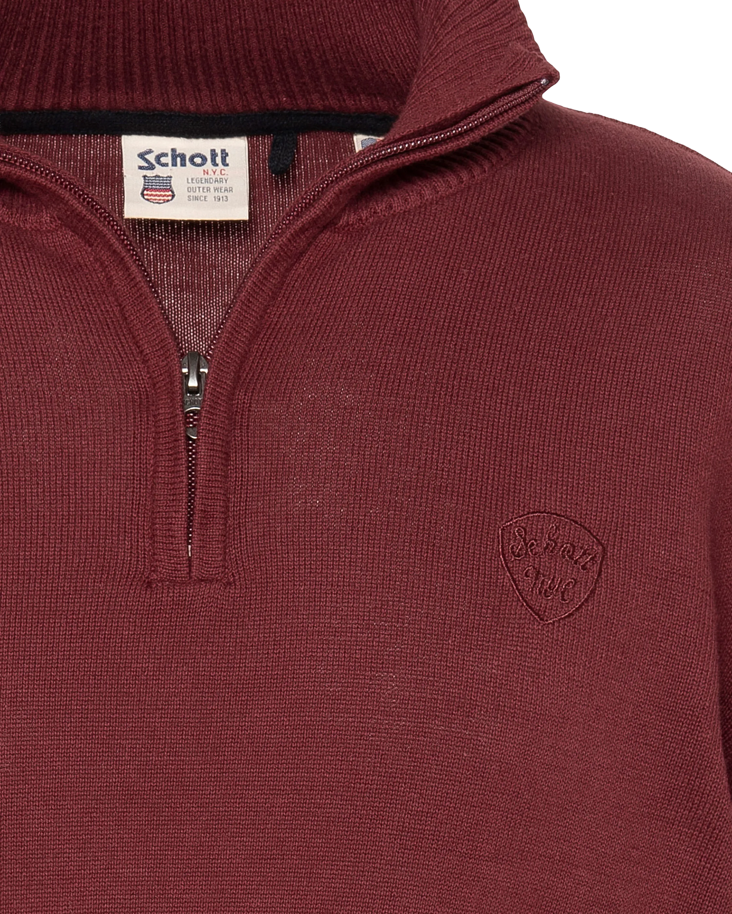 Pull camionneur bordeaux