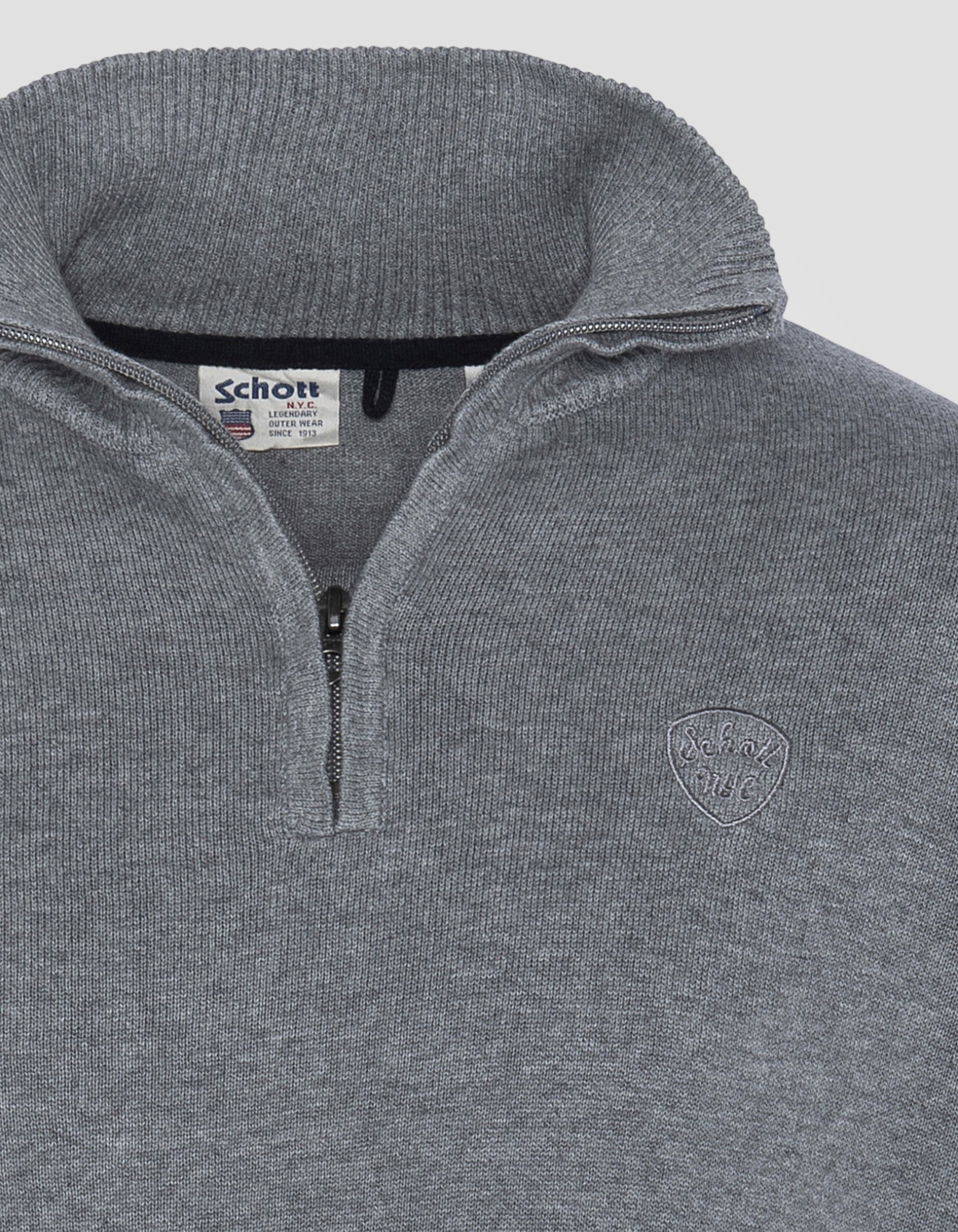 Chinesischer grauer Trucker -Pullover-3