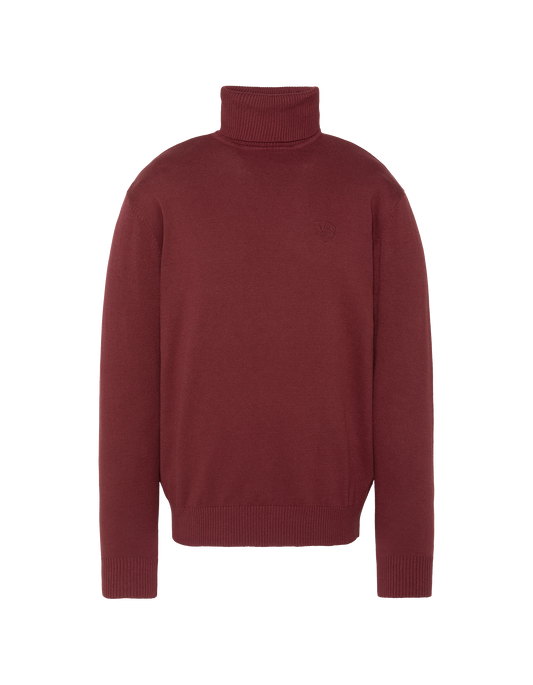 Maglione dolcevita bordeaux