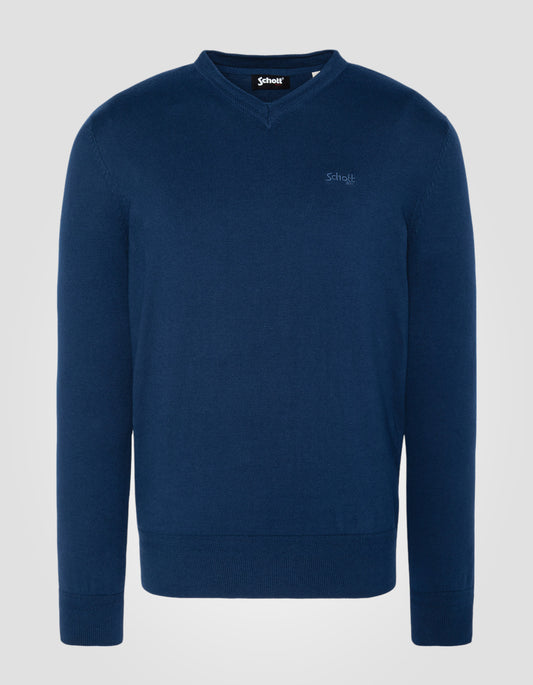 suéter con cuello en V