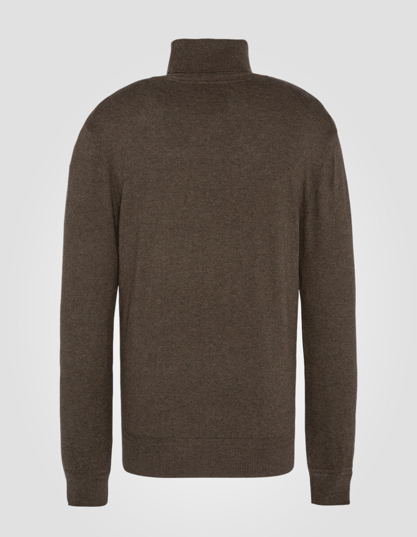 Maglione di dolcevita in bronzo in mesh fine