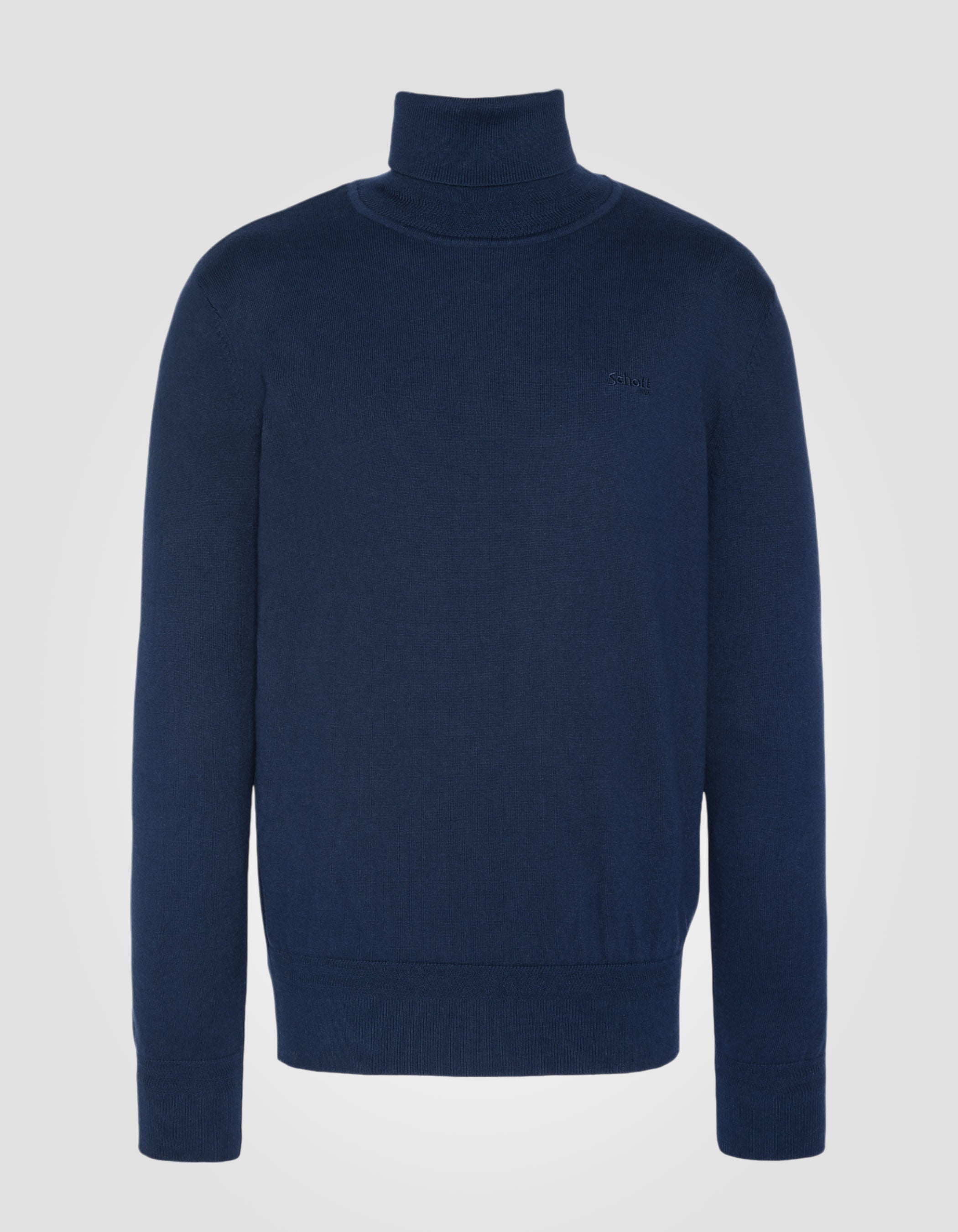 Royal blue rolled collar in fine mesh-1