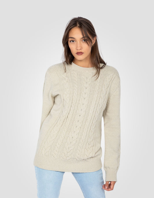 Recycelter Pullover mit Rundhalsausschnitt