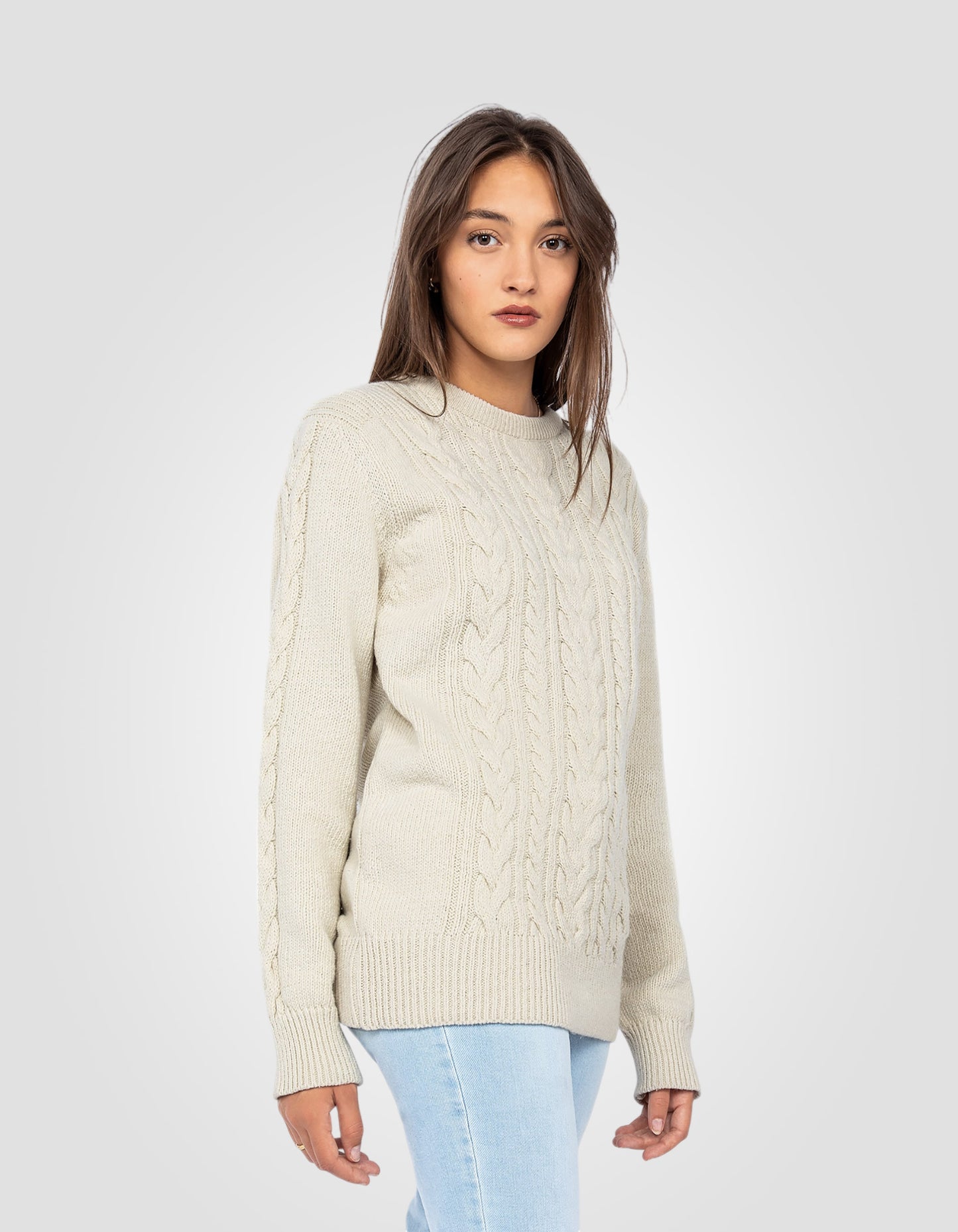 Pull ras du cou recyclé